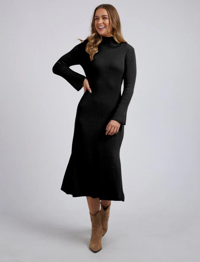 Foxwood Bexley Long Sleeve Dress Black | Women's Dresses | Midi Dress | Little Extras Lifestyle | Forbes Women's Clothing Boutique