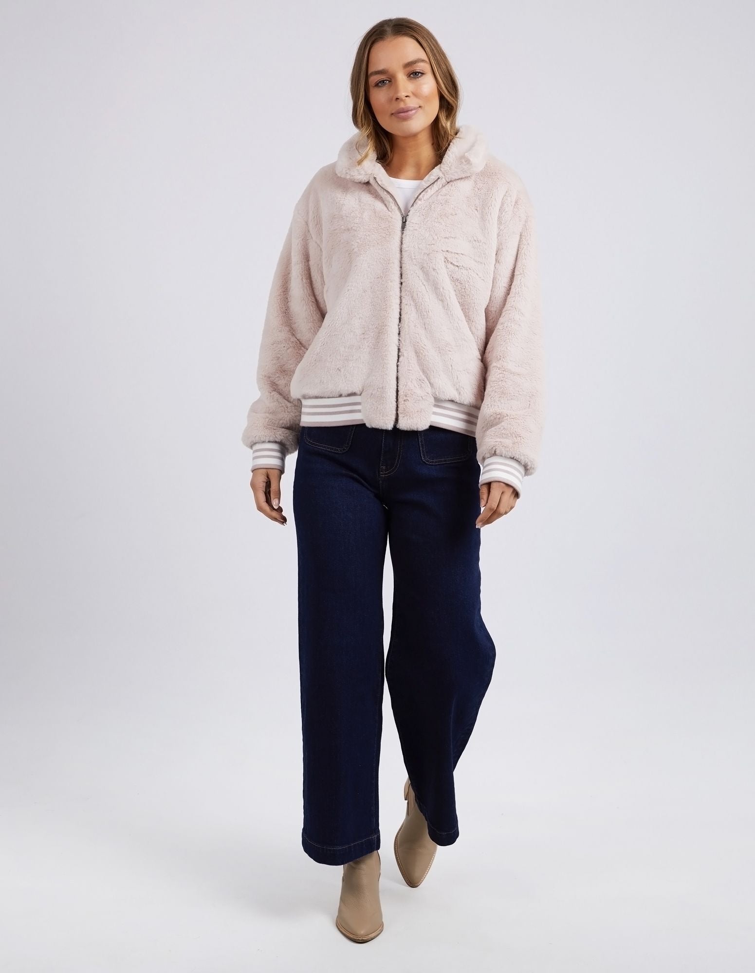 Foxwood Nora Bomber Pink | Women's Outerwear | Little Extras Lifestyle | Women's Fashion Boutique Australia