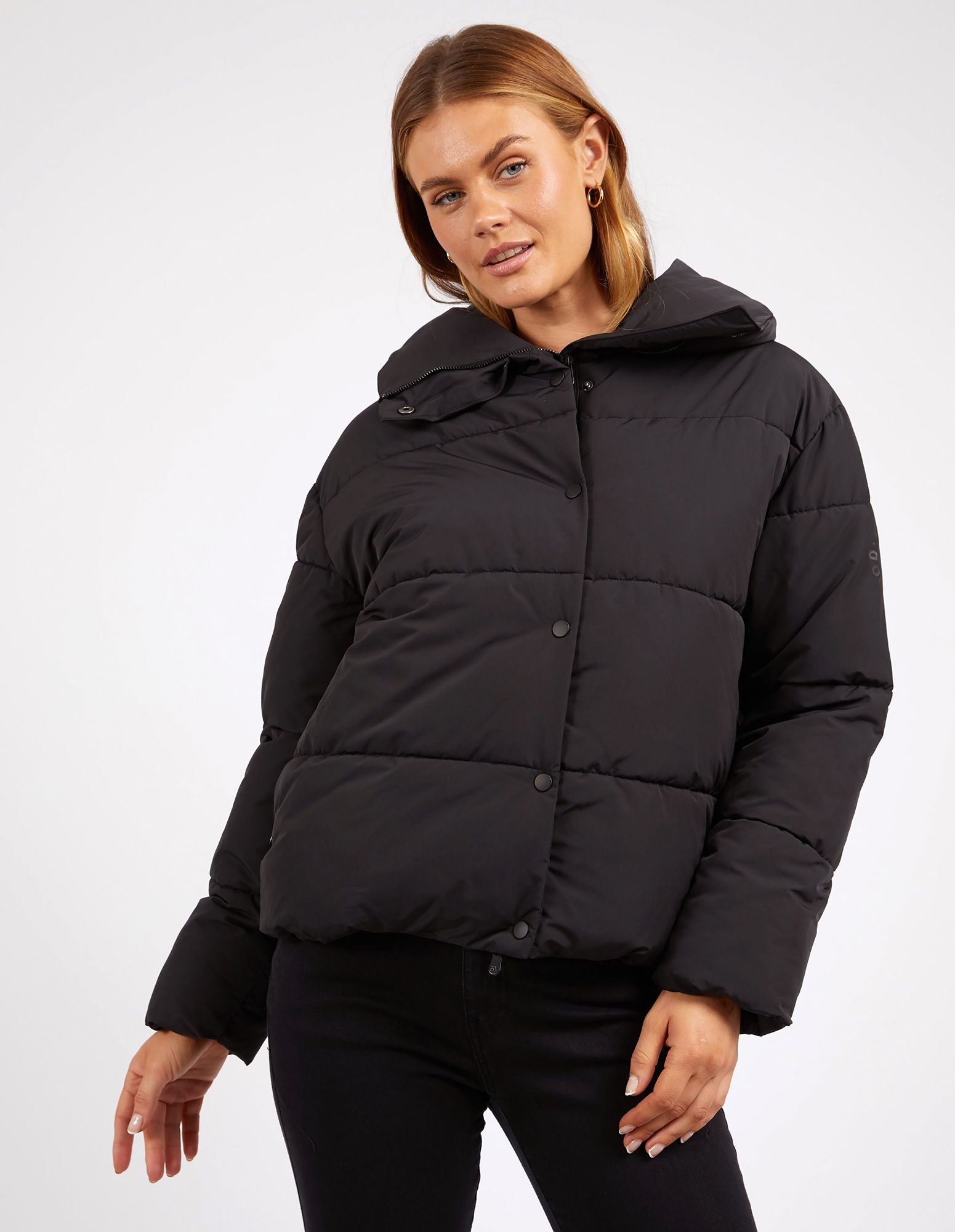 Foxwood Essential Puffer Jacket Black | Women's Outerwear | Little Extras Lifestyle | Women's Clothing Australia