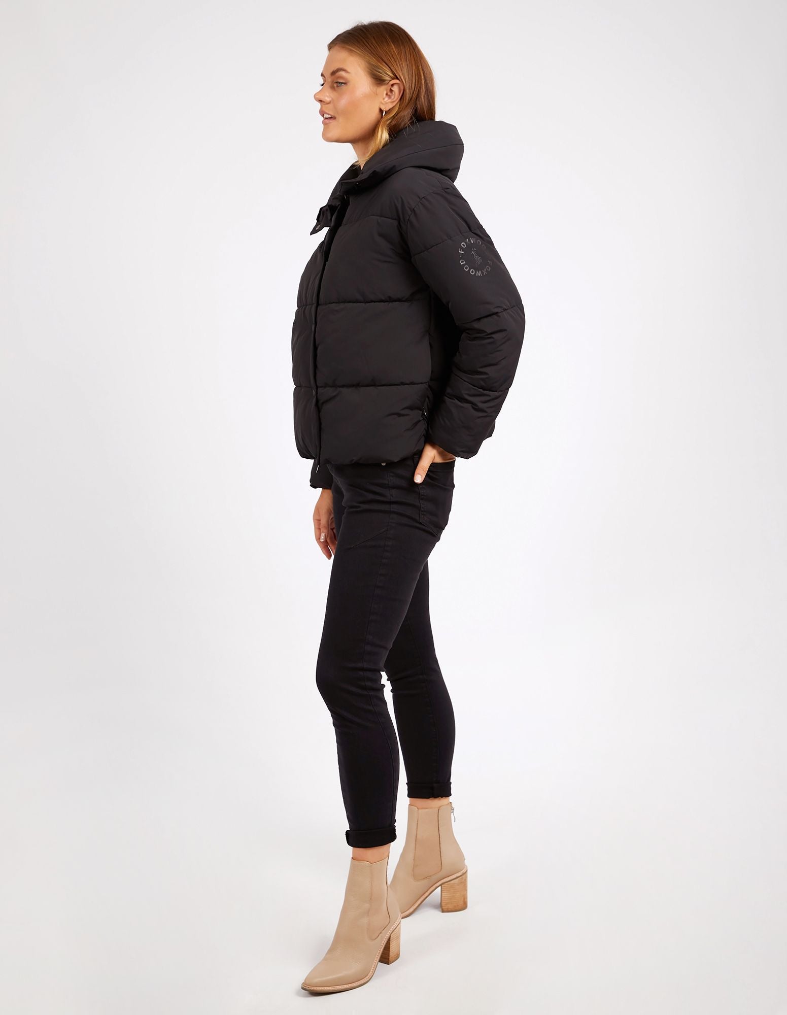 Foxwood Essential Puffer Jacket Black | Women's Winter Jacket | Little Extras Lifestyle | Forbes Women's Clothing Store
