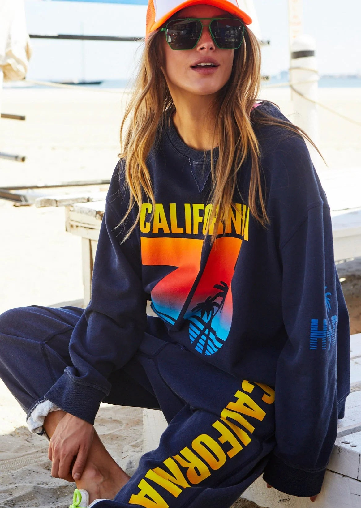 Hammill & Co Sunset Cali 76 Sweat [COLOUR:Navy SIZE:S]