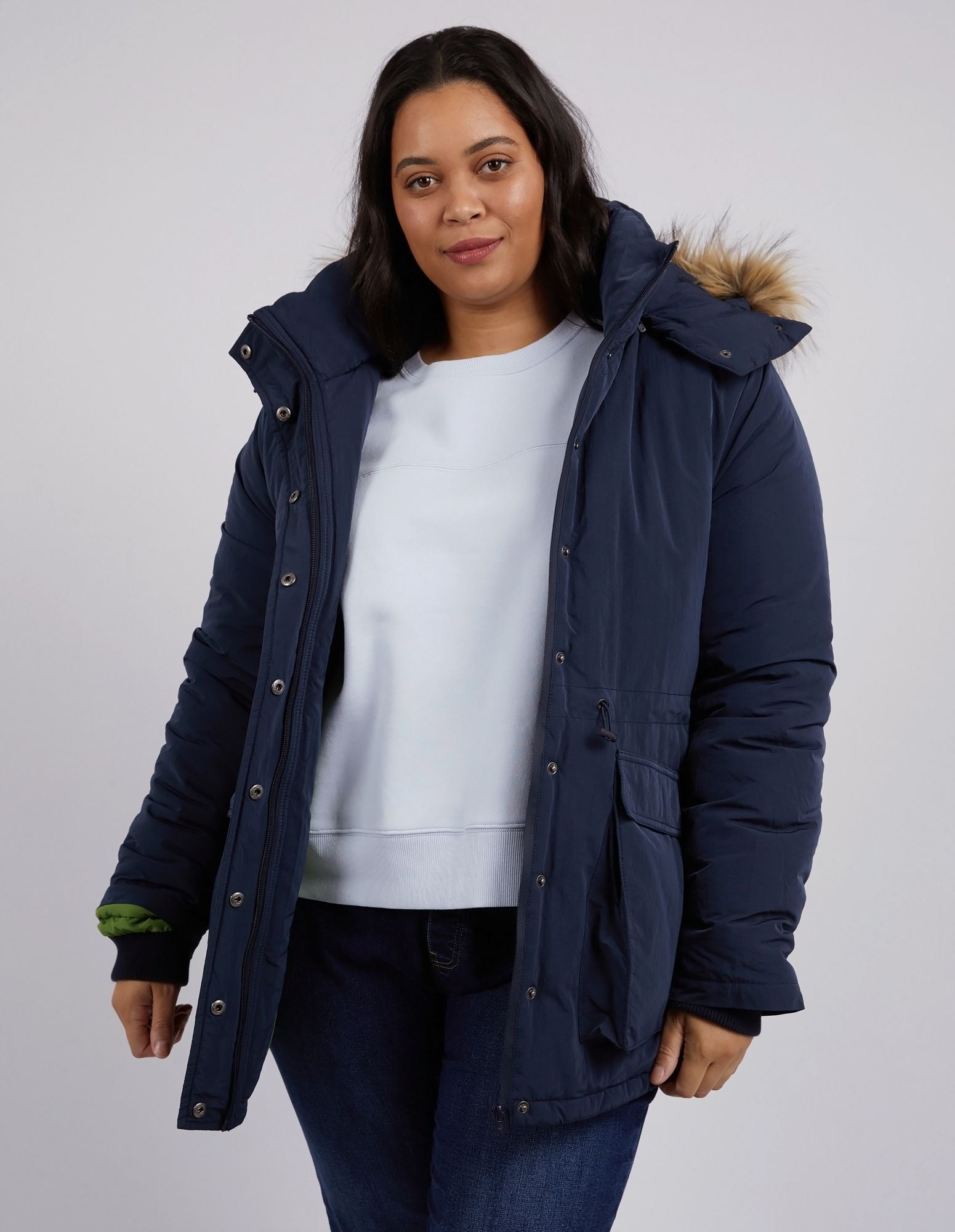 Elm Madison Coat [COLOUR:Navy SIZE:S]