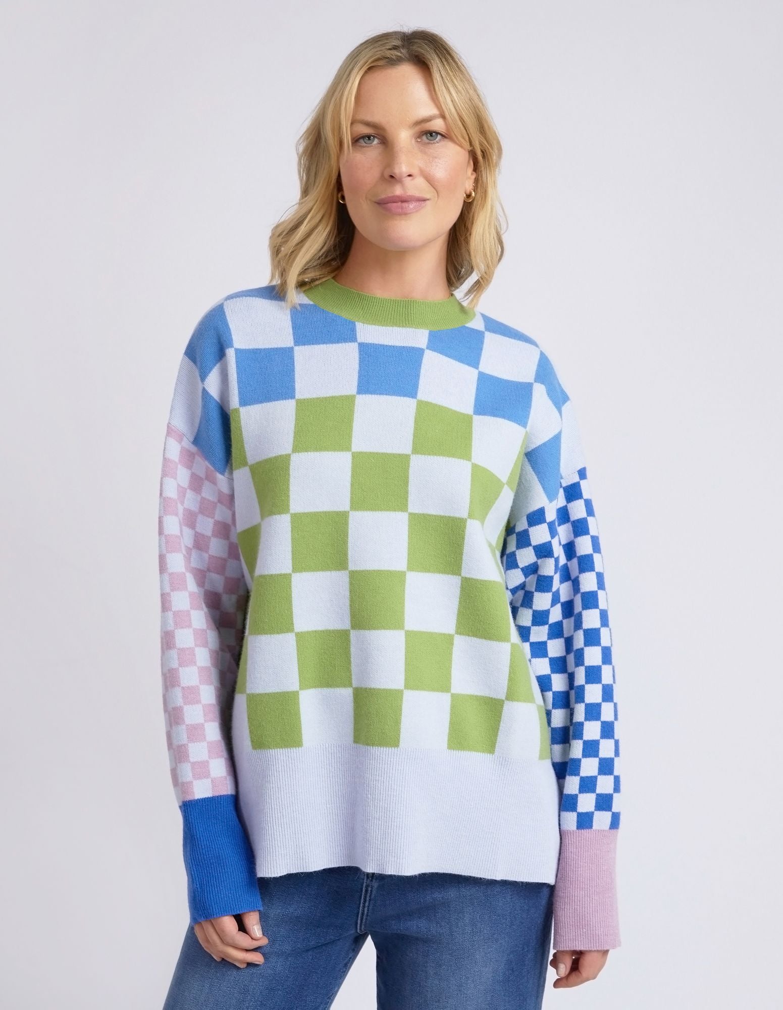 Elm Checkerboard Knit [COLOUR:Multi SIZE:S]