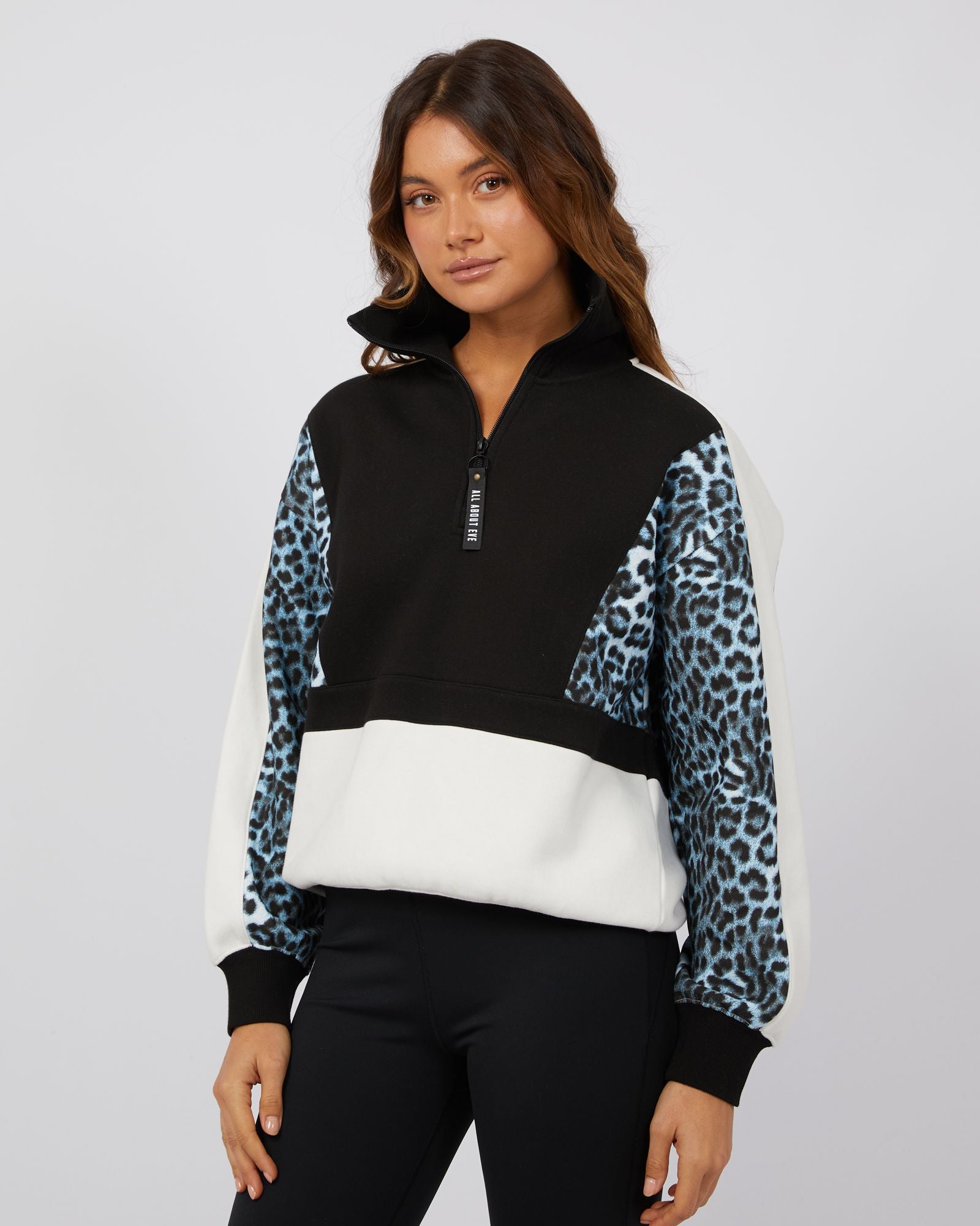 All About Eve Ski Lodge 1/4 Zip [COLOUR:Black SIZE:6]