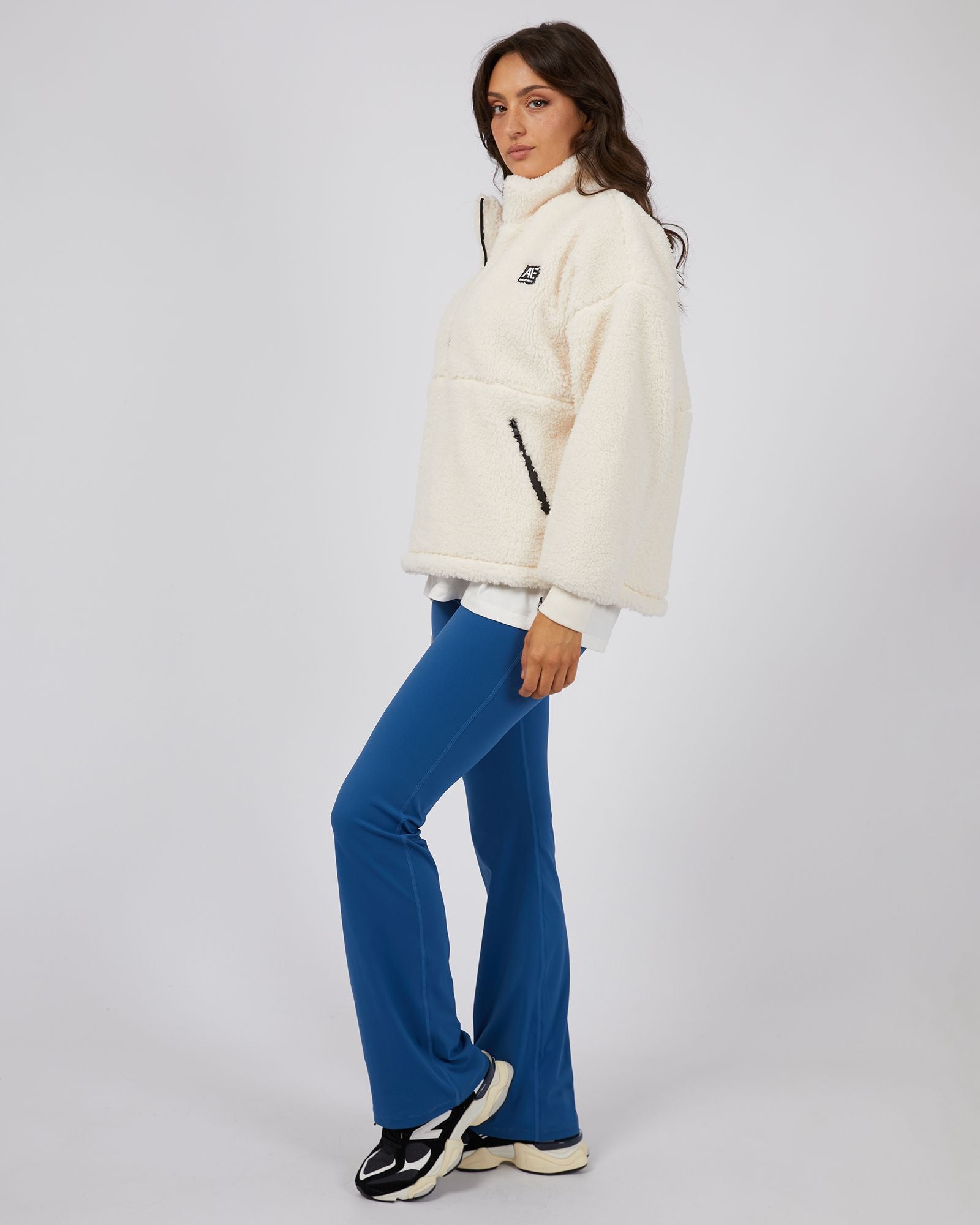 All About Eve Amara Quarter Zip Teddy [COLOUR:Vintage white  SIZE:6]