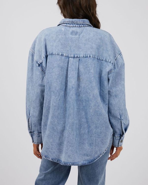 All About Eve Maci Denim Shirt [COLOUR:Light blue SIZE:6]