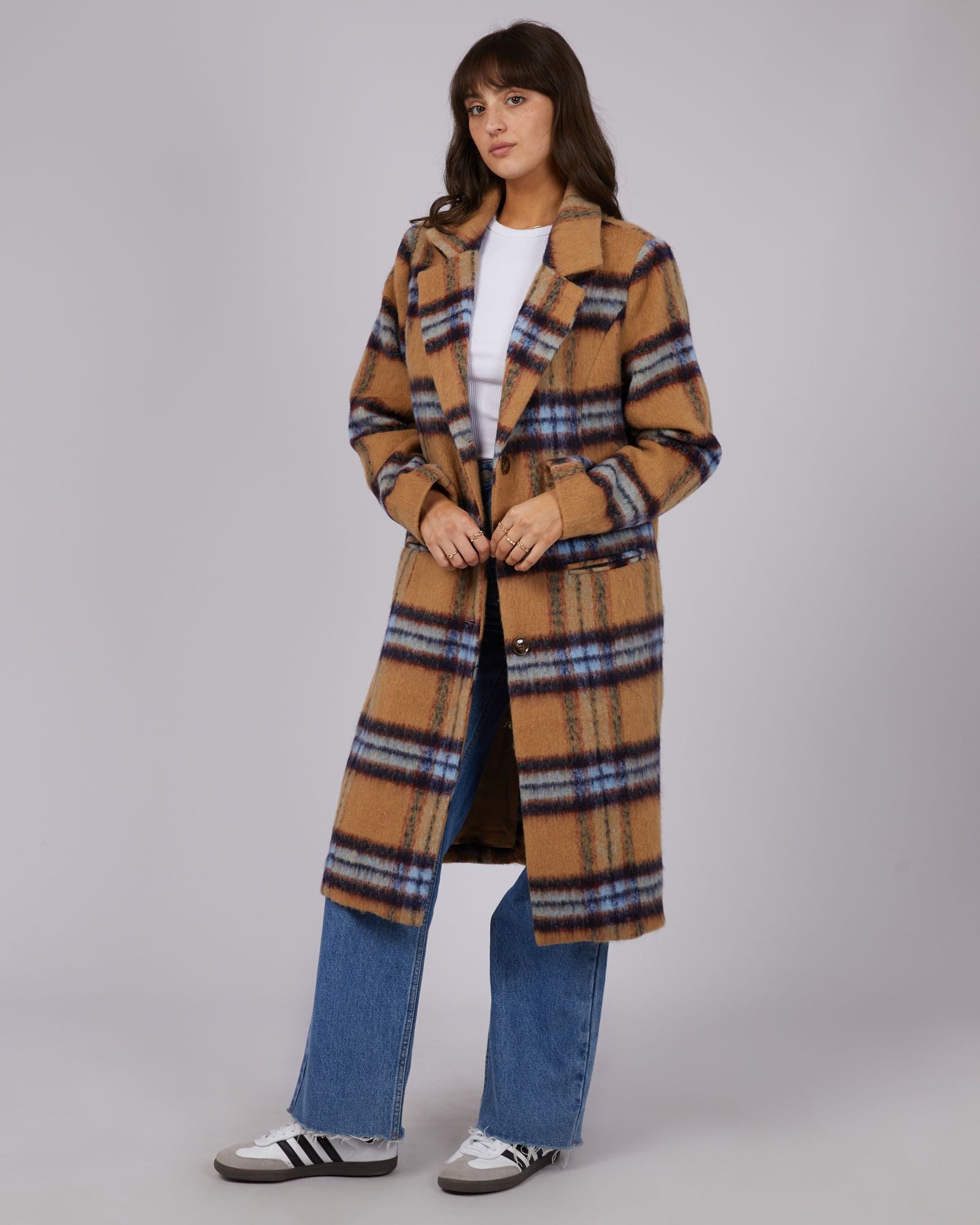 All About Eve Aubrey Check Coat [COLOUR:Check SIZE:6]