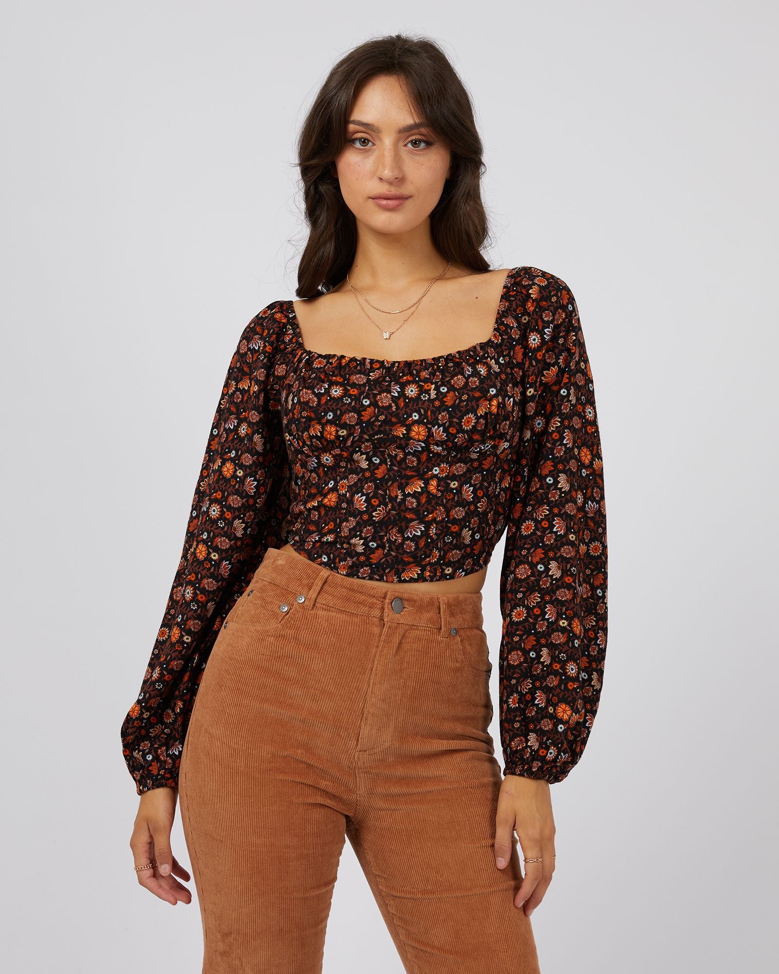 All About Eve Luna Floral Top [COLOUR:Print SIZE:6]