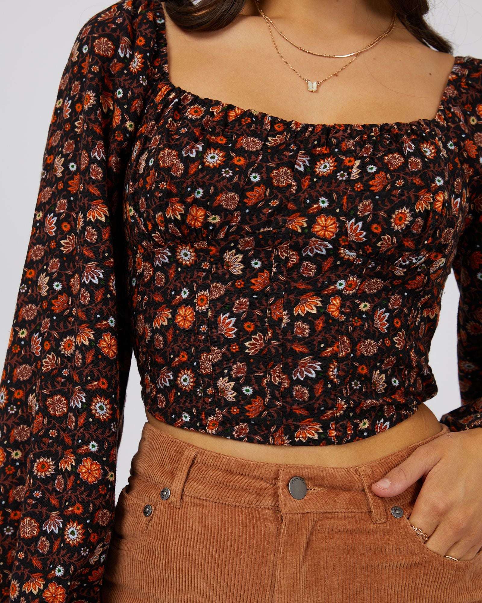 All About Eve Luna Floral Top [COLOUR:Print SIZE:6]