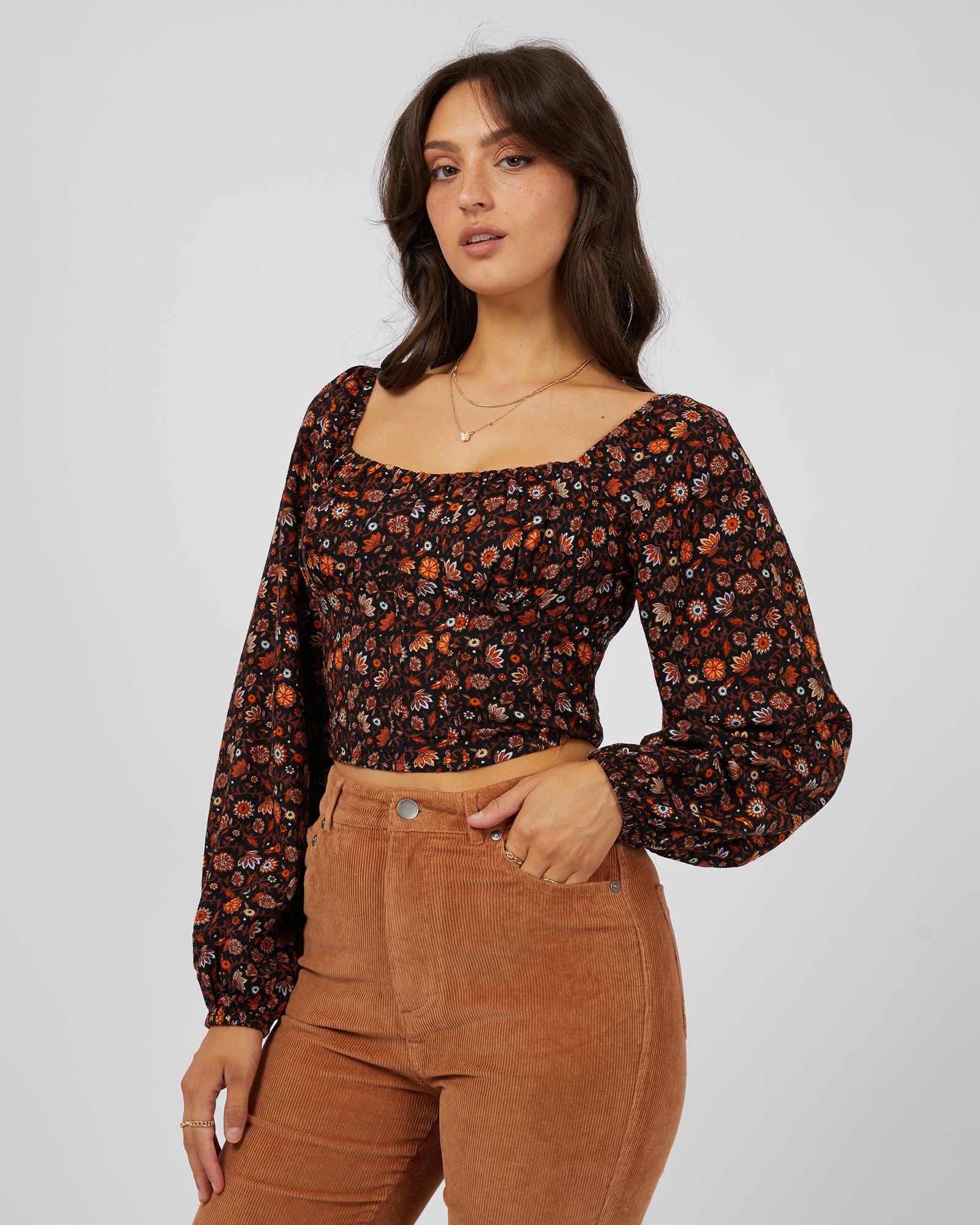 All About Eve Luna Floral Top [COLOUR:Print SIZE:6]