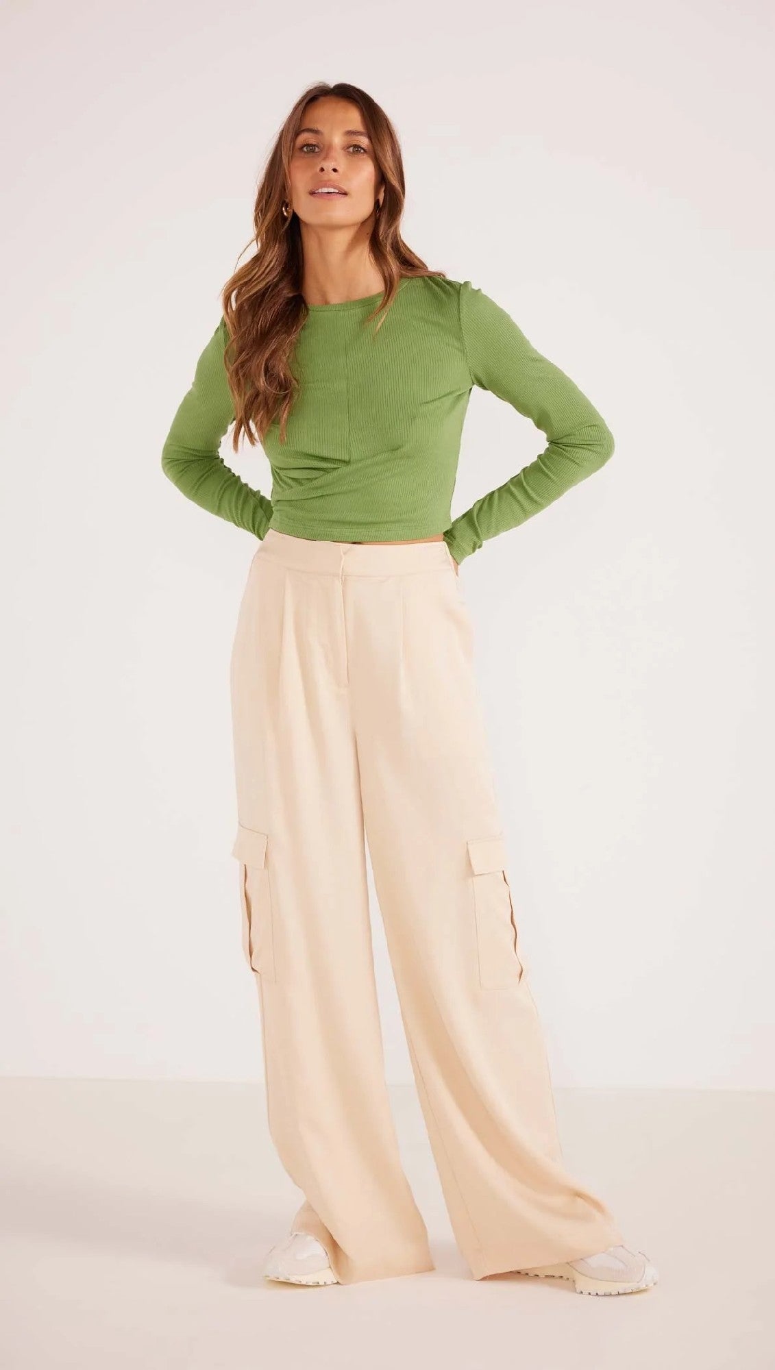 MinkPink Avira Twist Top [COLOUR:Green SIZE:XS]