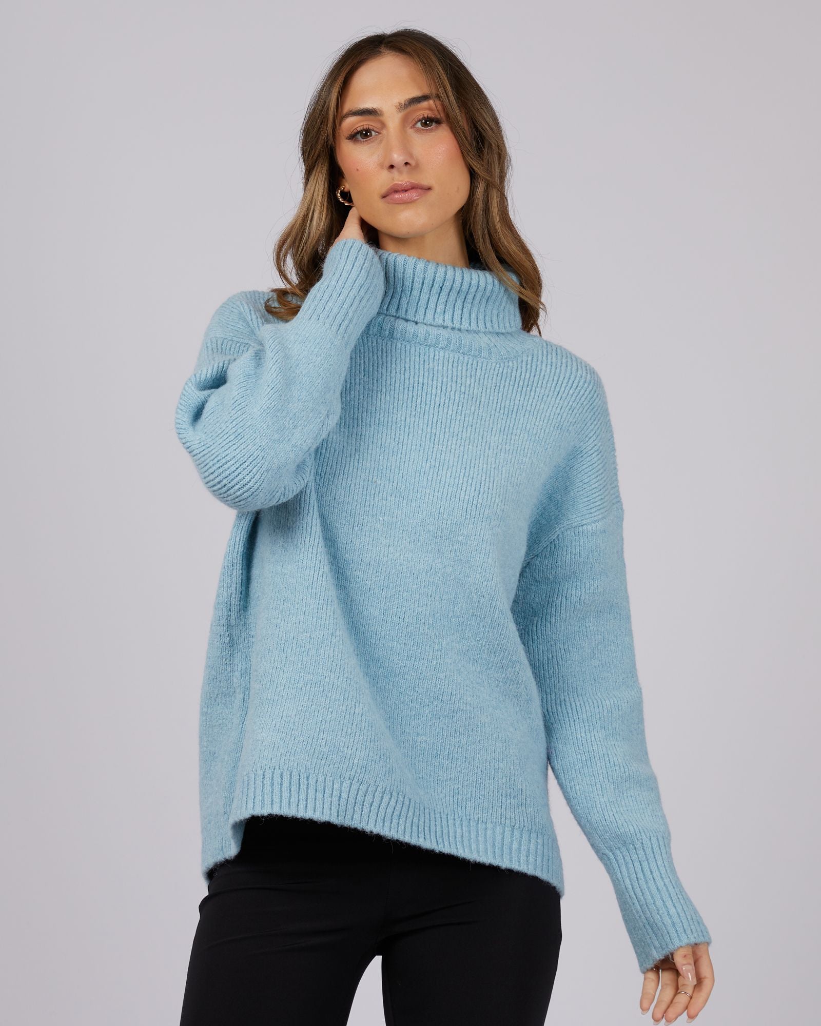 Jorge Emmy Roll Neck Sweater [COLOUR:Blue SIZE:6]