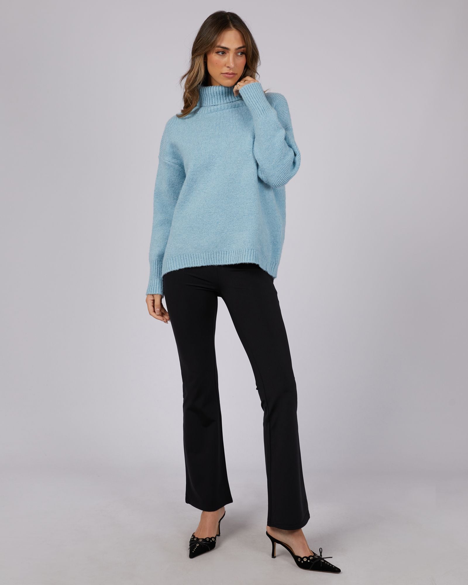 Jorge Emmy Roll Neck Sweater [COLOUR:Blue SIZE:6]