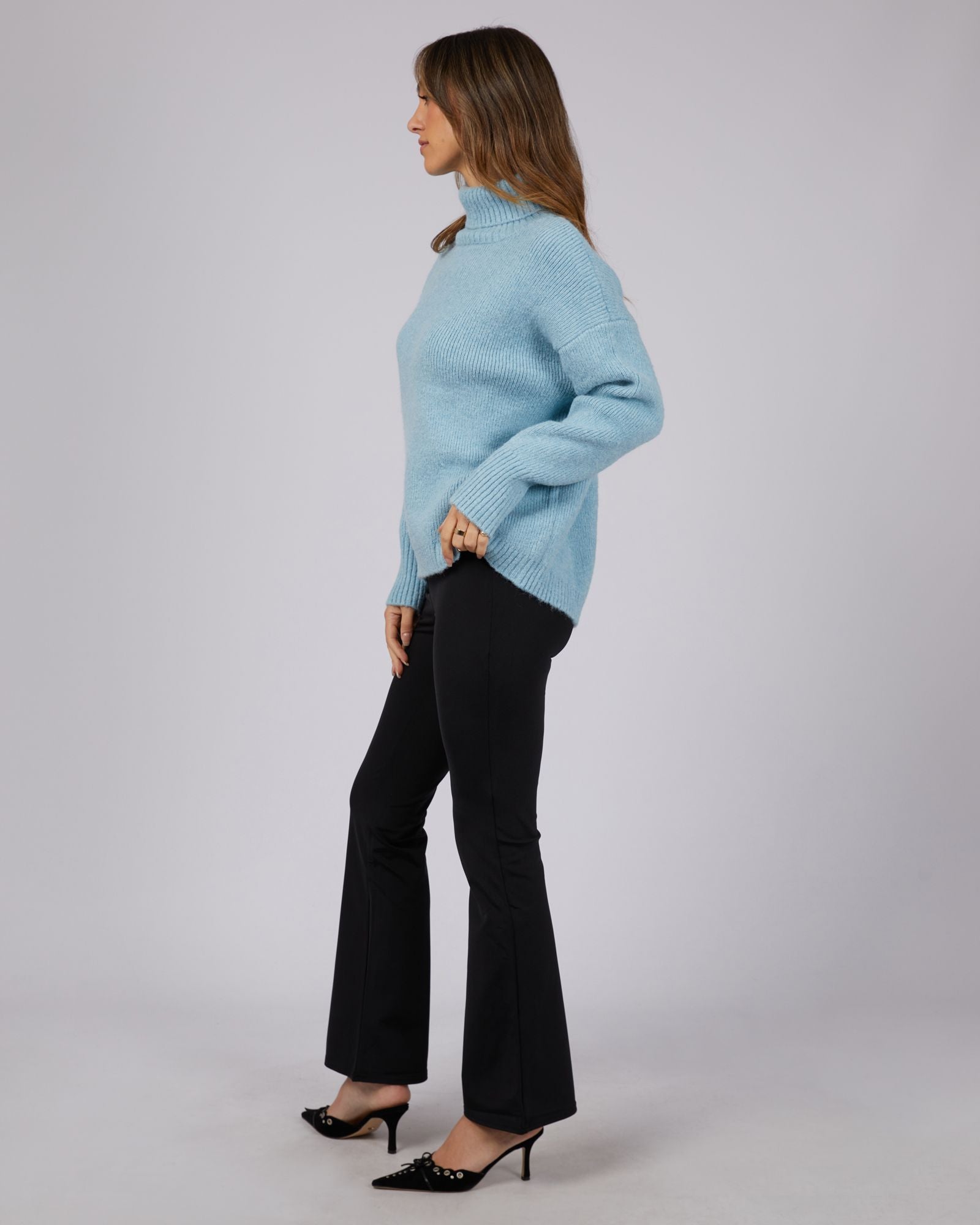 Jorge Emmy Roll Neck Sweater [COLOUR:Blue SIZE:6]