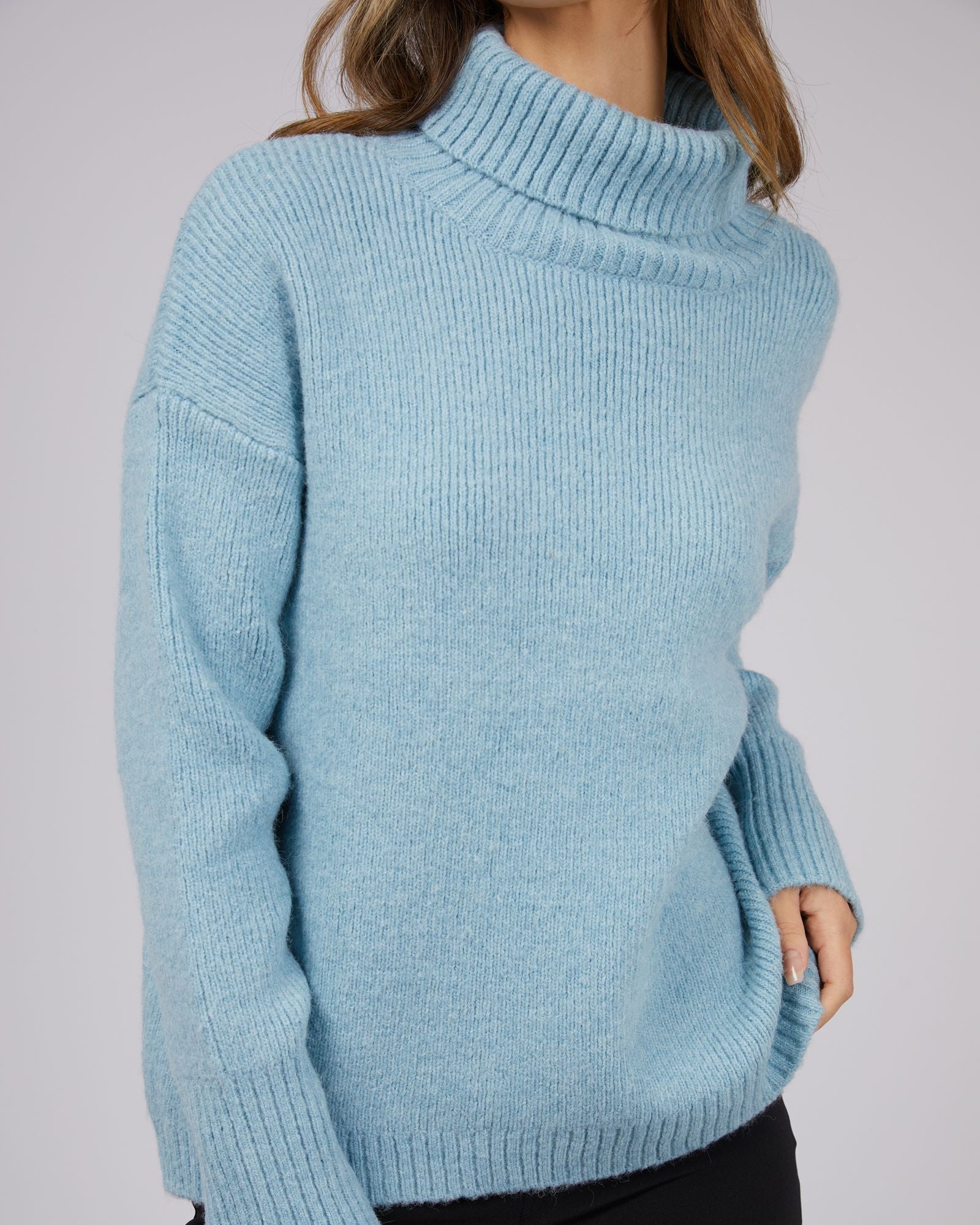 Jorge Emmy Roll Neck Sweater [COLOUR:Blue SIZE:6]