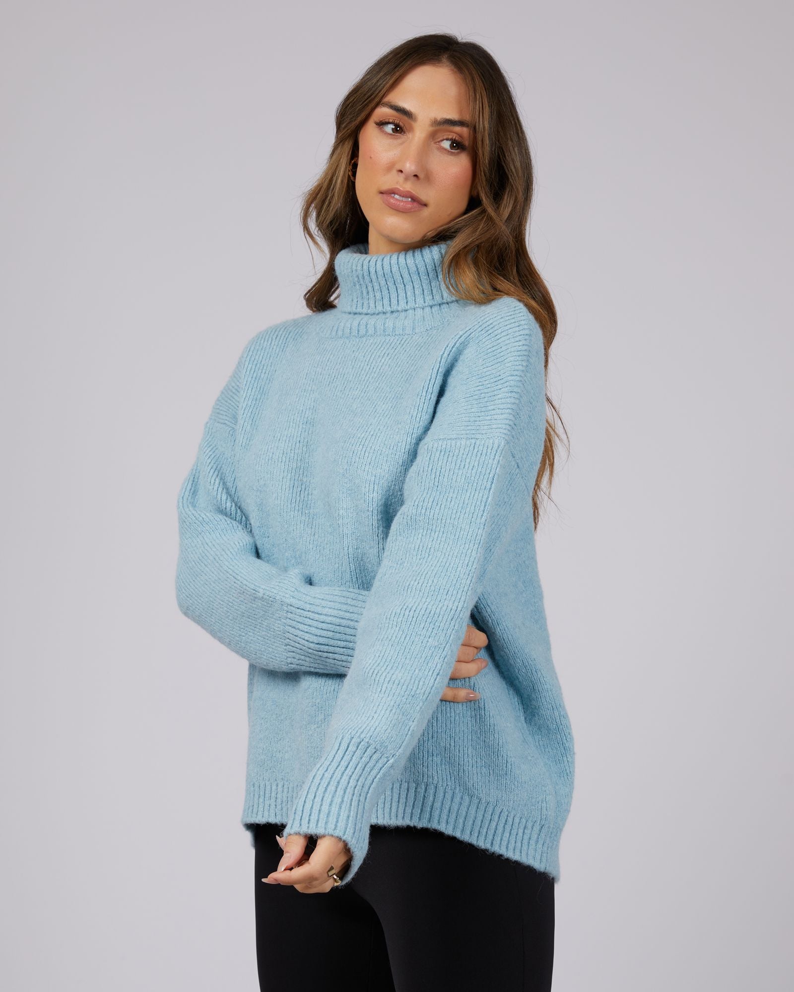 Jorge Emmy Roll Neck Sweater [COLOUR:Blue SIZE:6]