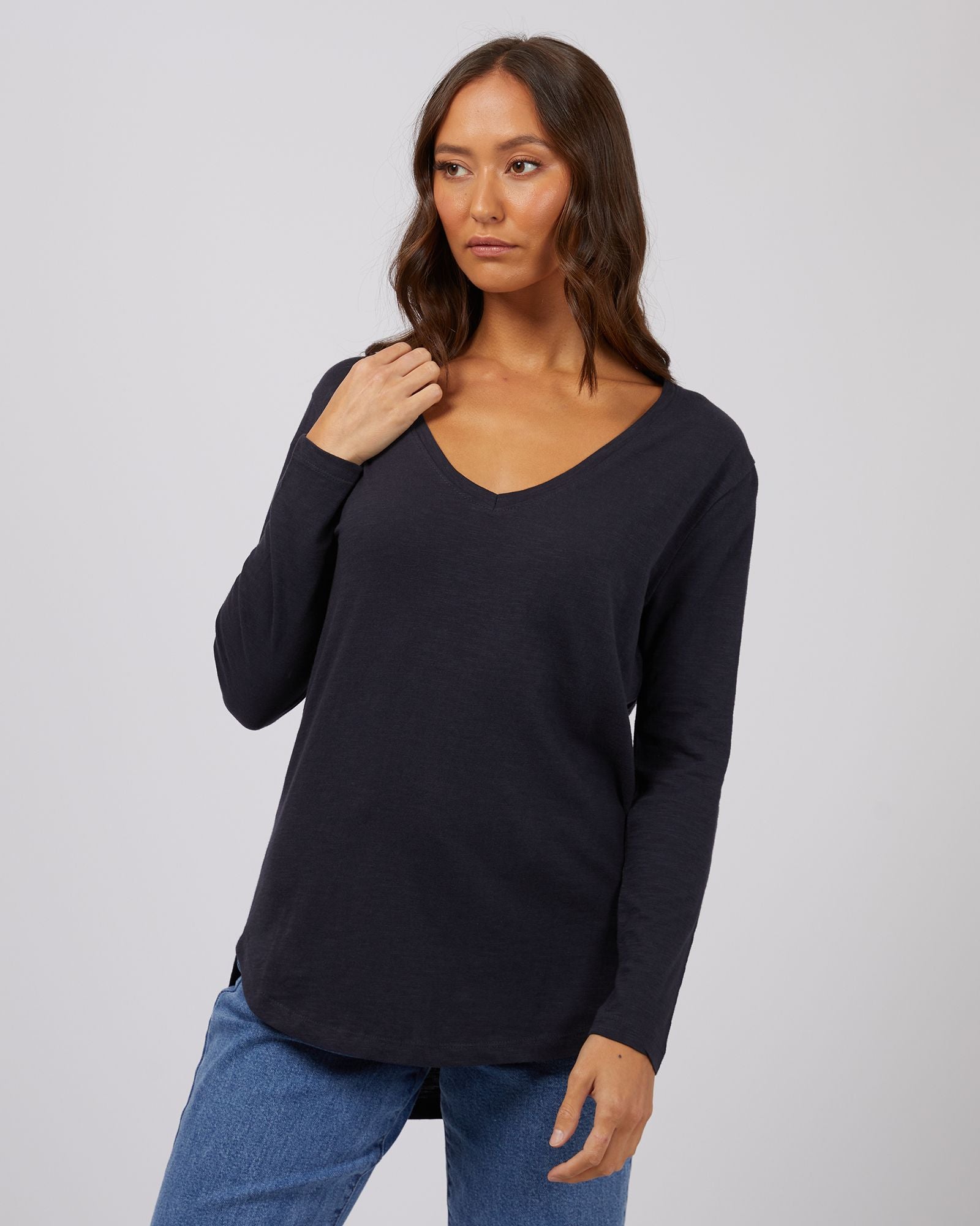 Silent Theory Marvellous Long Sleeve [COLOUR:Navy SIZE:6]