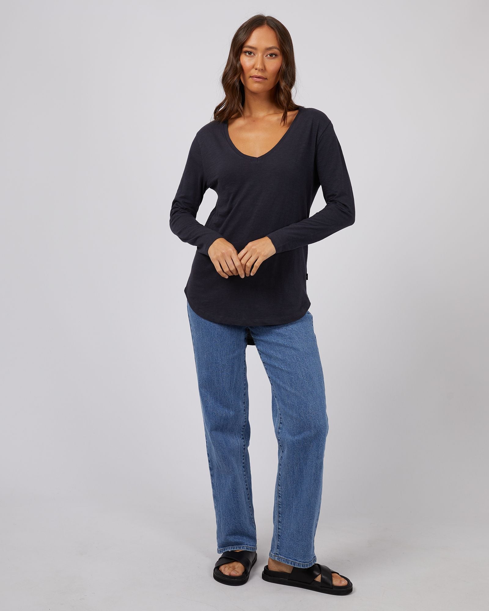 Silent Theory Marvellous Long Sleeve [COLOUR:Navy SIZE:6]