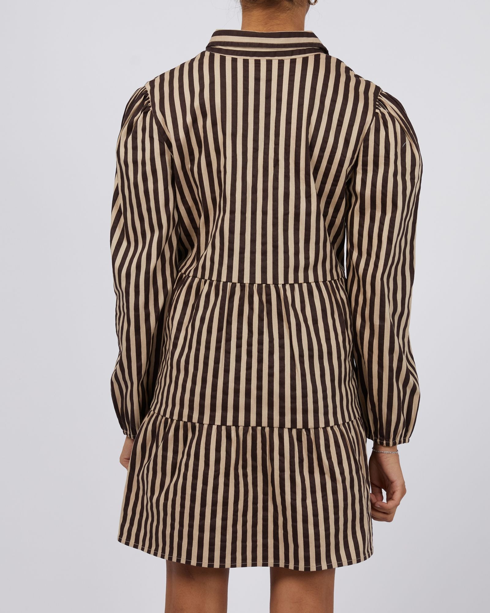 Silent Theory Reece Shirt Dress [COLOUR:Oat SIZE:6]