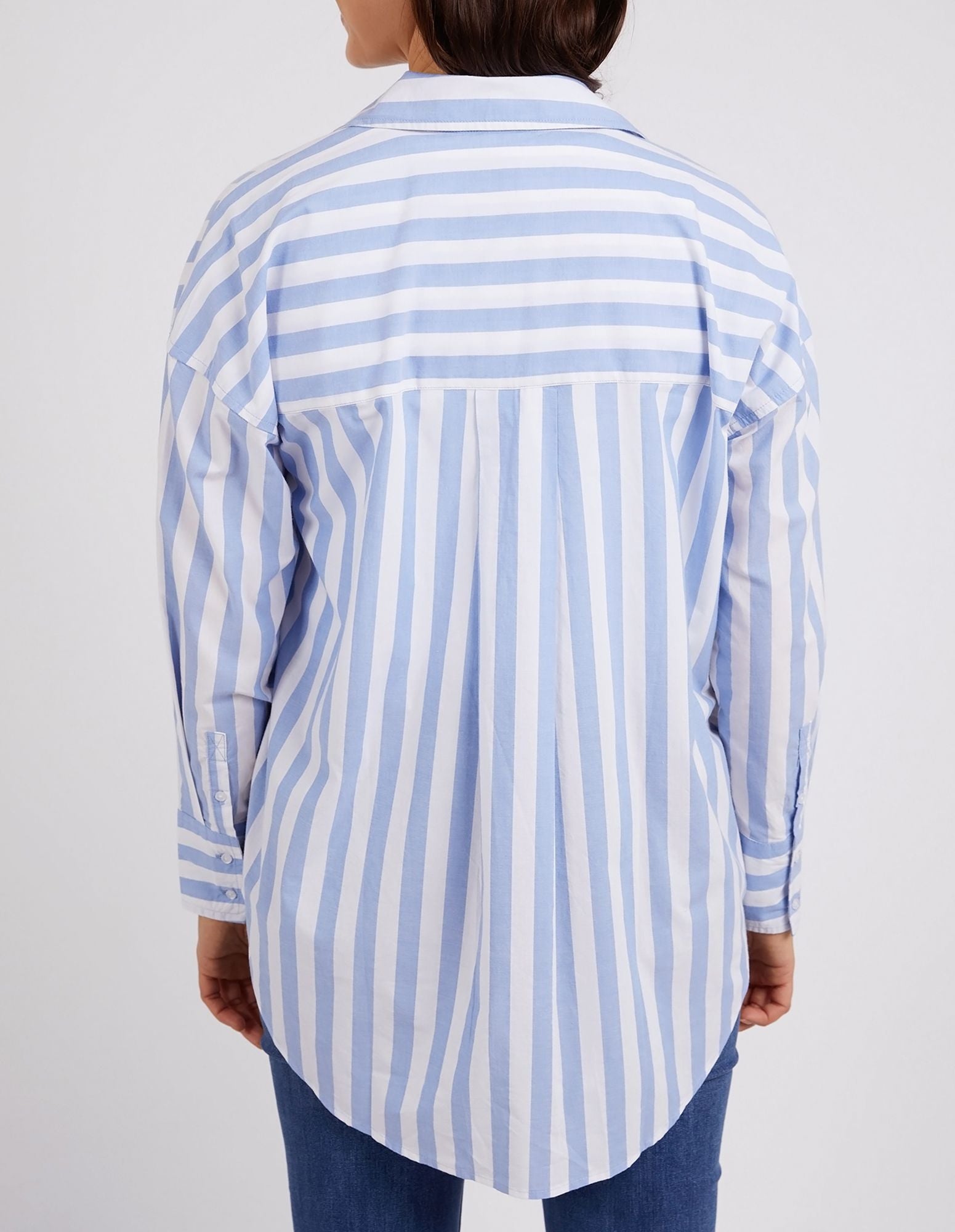 Elm Delia Stripe Shirt [COLOUR:Blue/White Stripe SIZE:8]