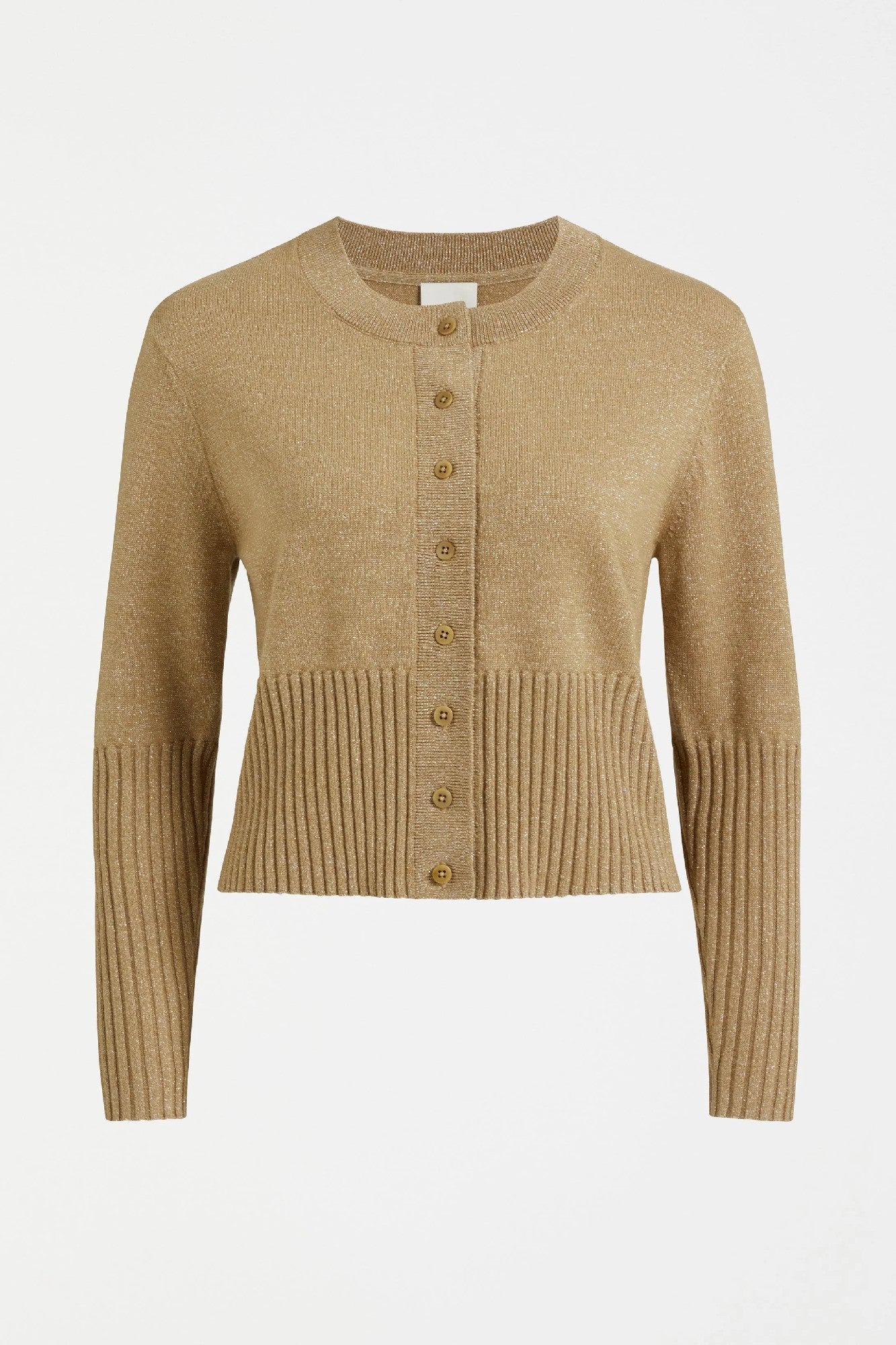 Elk Finby Metallic Cardi [COLOUR:Metallic Gold SIZE:Xs/s]