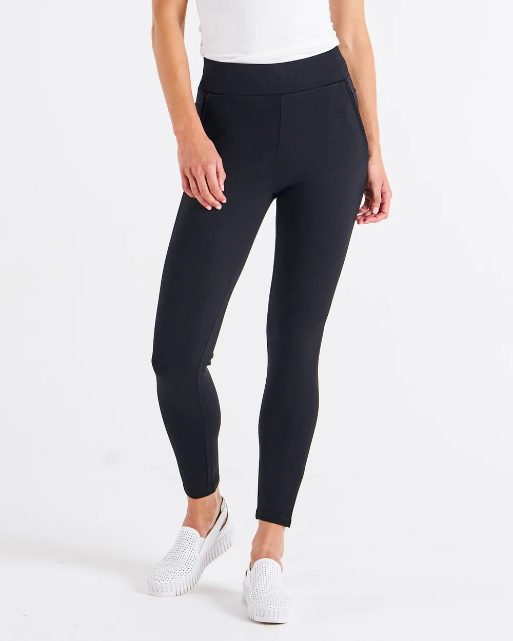 Betty Basics Priscilla Ponte Legging [COLOUR:Black SIZE:10]