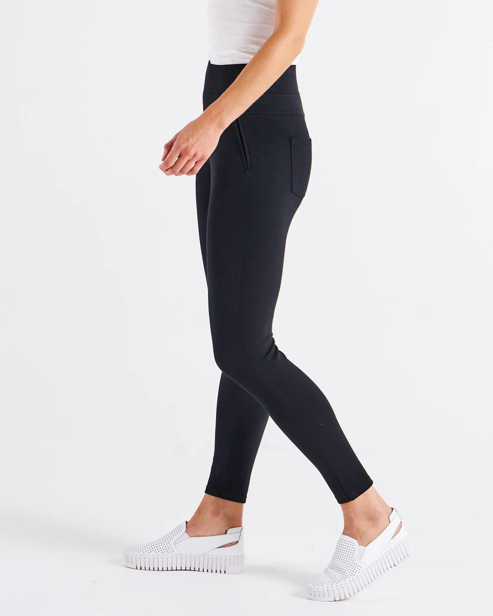 Betty Basics Priscilla Ponte Legging [COLOUR:Black SIZE:10]