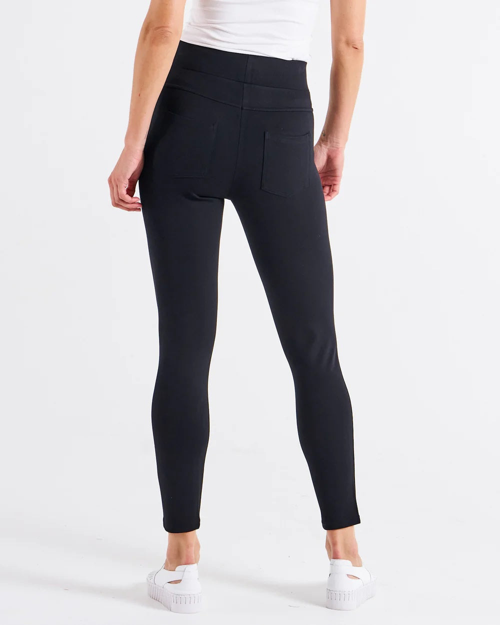 Betty Basics Priscilla Ponte Legging [COLOUR:Black SIZE:10]