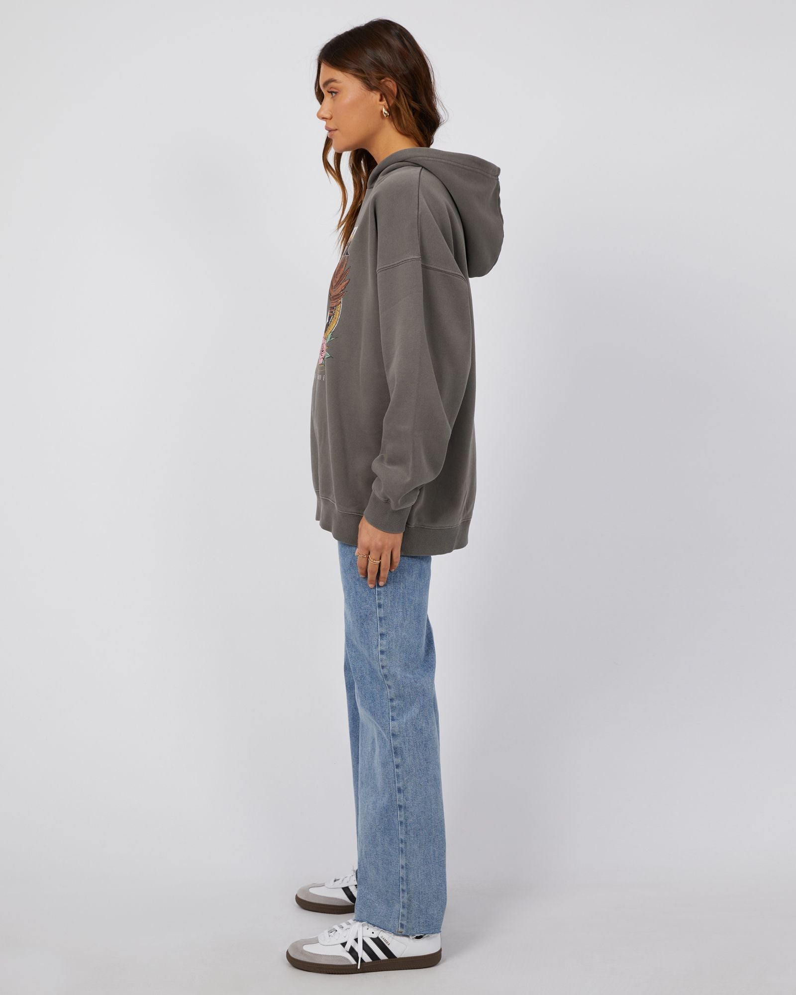 All About Eve Seeker Oversized Hoodie [COLOUR:Charcoal SIZE:6]