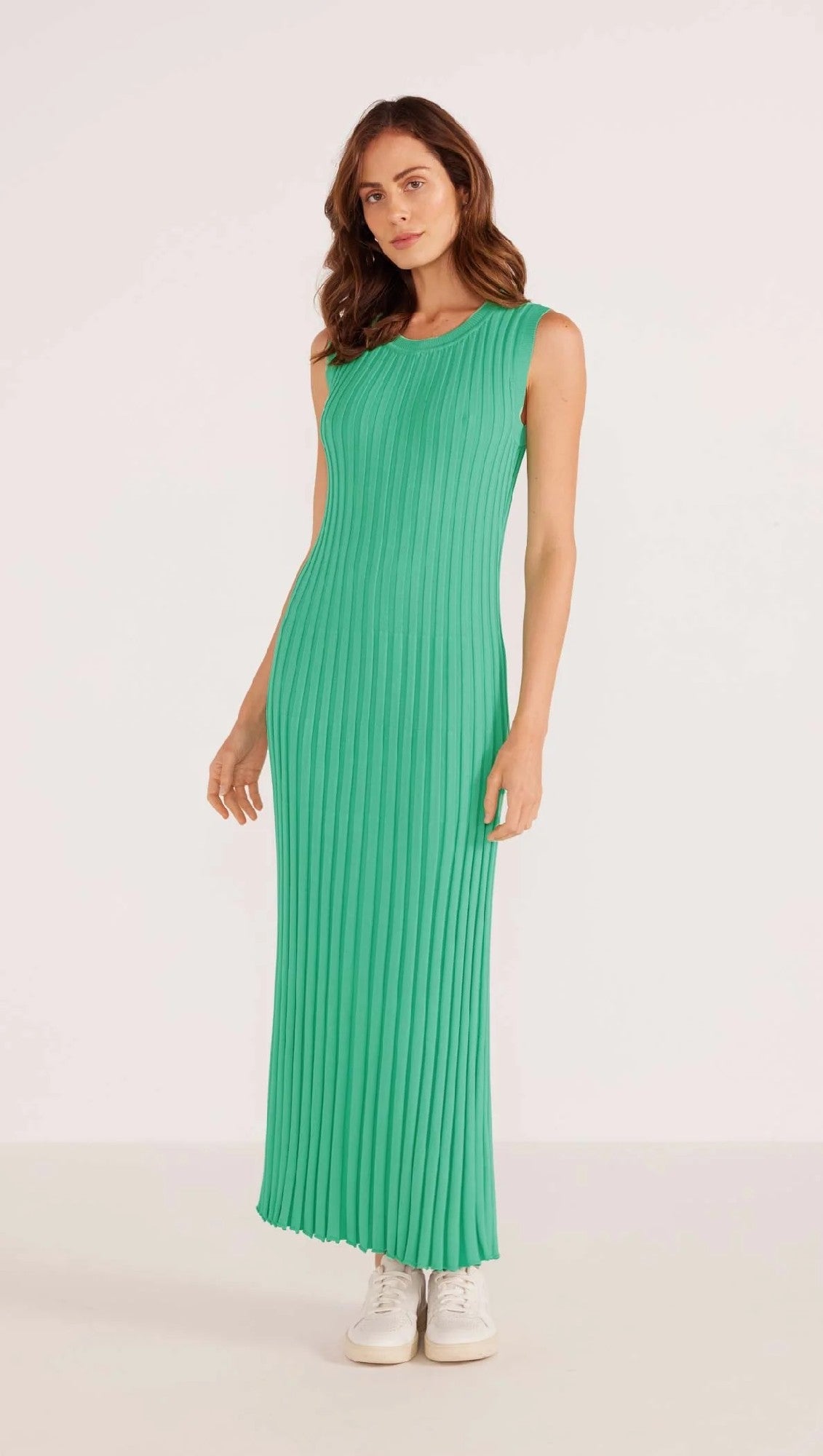 MinkPink Lori Rib Knit Midi Dress [COLOUR:Spearmint   SIZE:XS]