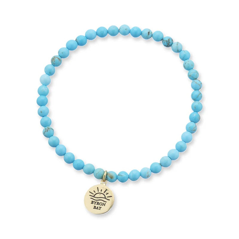 Palas Byron Bay Sunset Charm Bracelet - Turquoise/Howlite