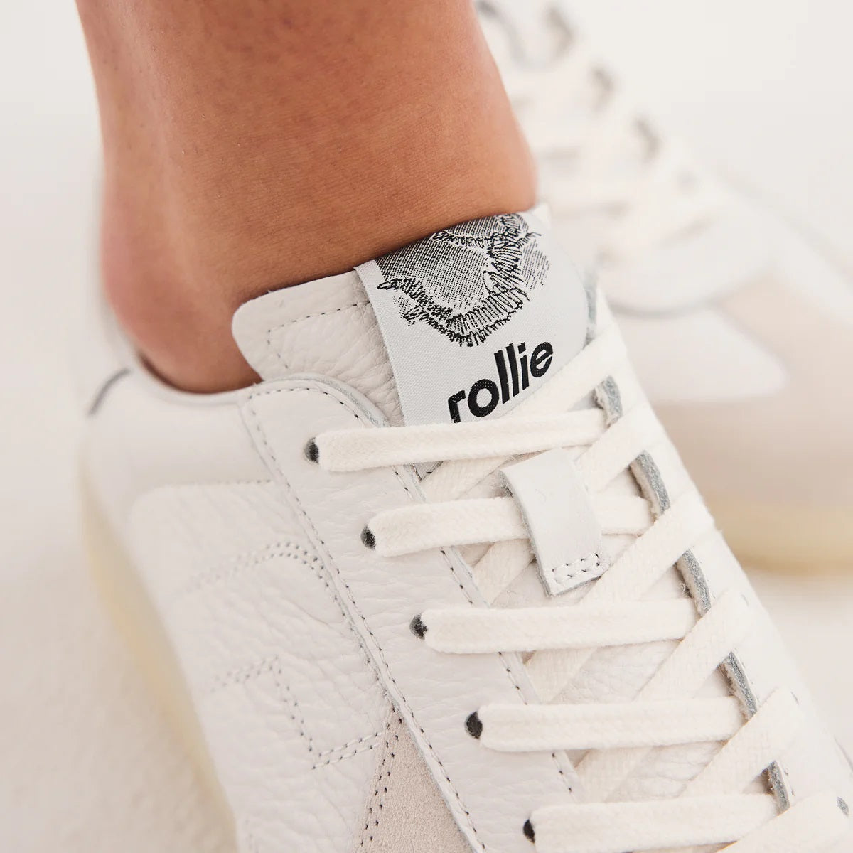 Rollie Pace Sneaker [COLOUR:All White/Clear SIZE:37]