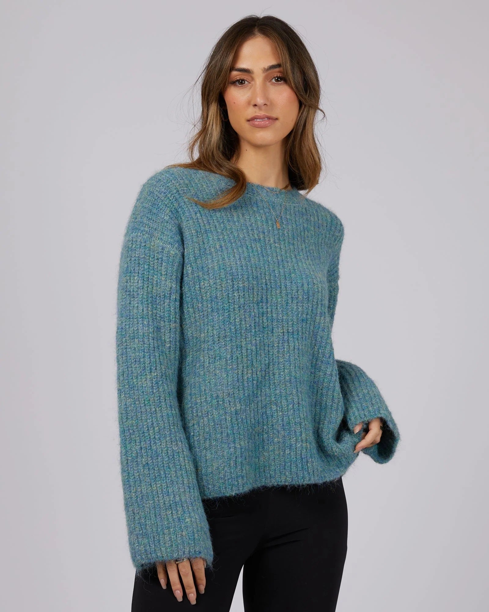 Jorge Briana Sweater [COLOUR:Green marle SIZE:8]