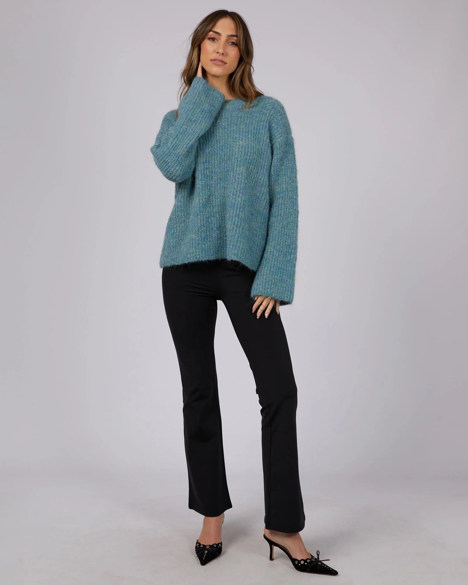 Jorge Briana Sweater [COLOUR:Green marle SIZE:8]