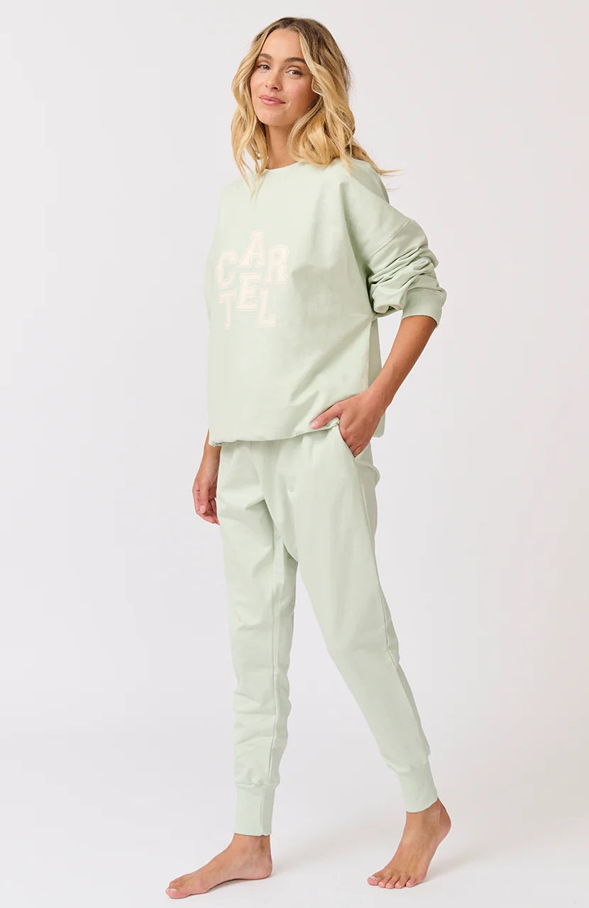 Cartel & Willow Mia Track Pant [COLOUR:Matcha SIZE:XS]