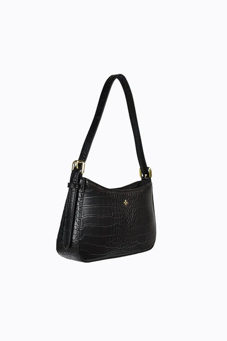 Peta + Jain Lilu Shoulder Bag - Black Croc