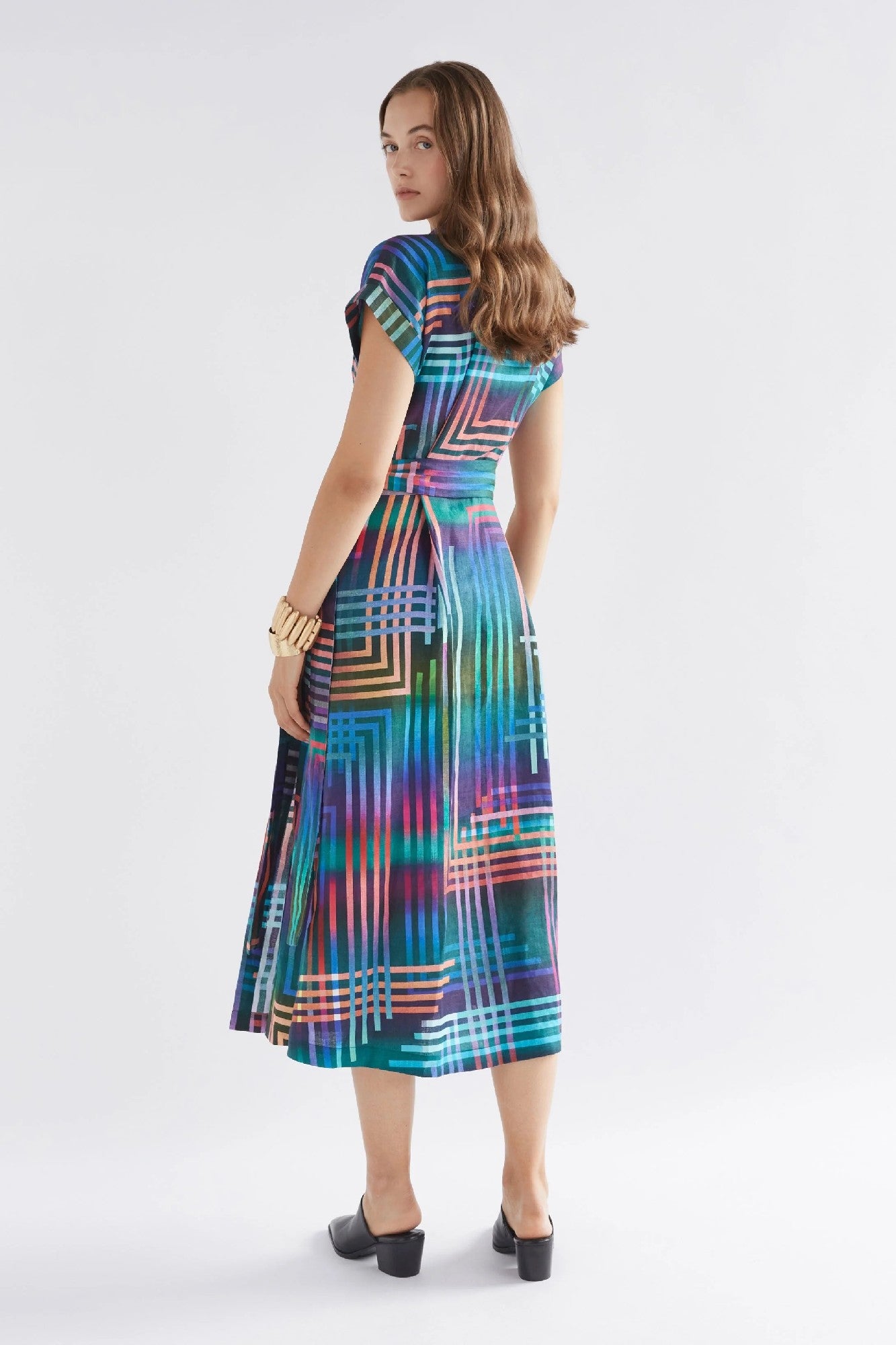 Elk Minnen Wrap Dress [COLOUR:Navy Ligheten Print SIZE:12]