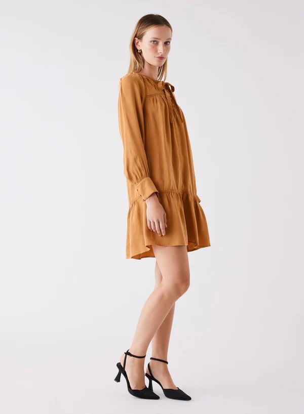 Esmaee Compass Dress [COLOUR:Mustard SIZE:XS]