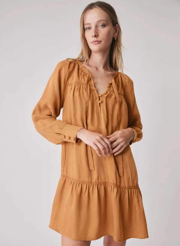 Esmaee Compass Dress [COLOUR:Mustard SIZE:XS]