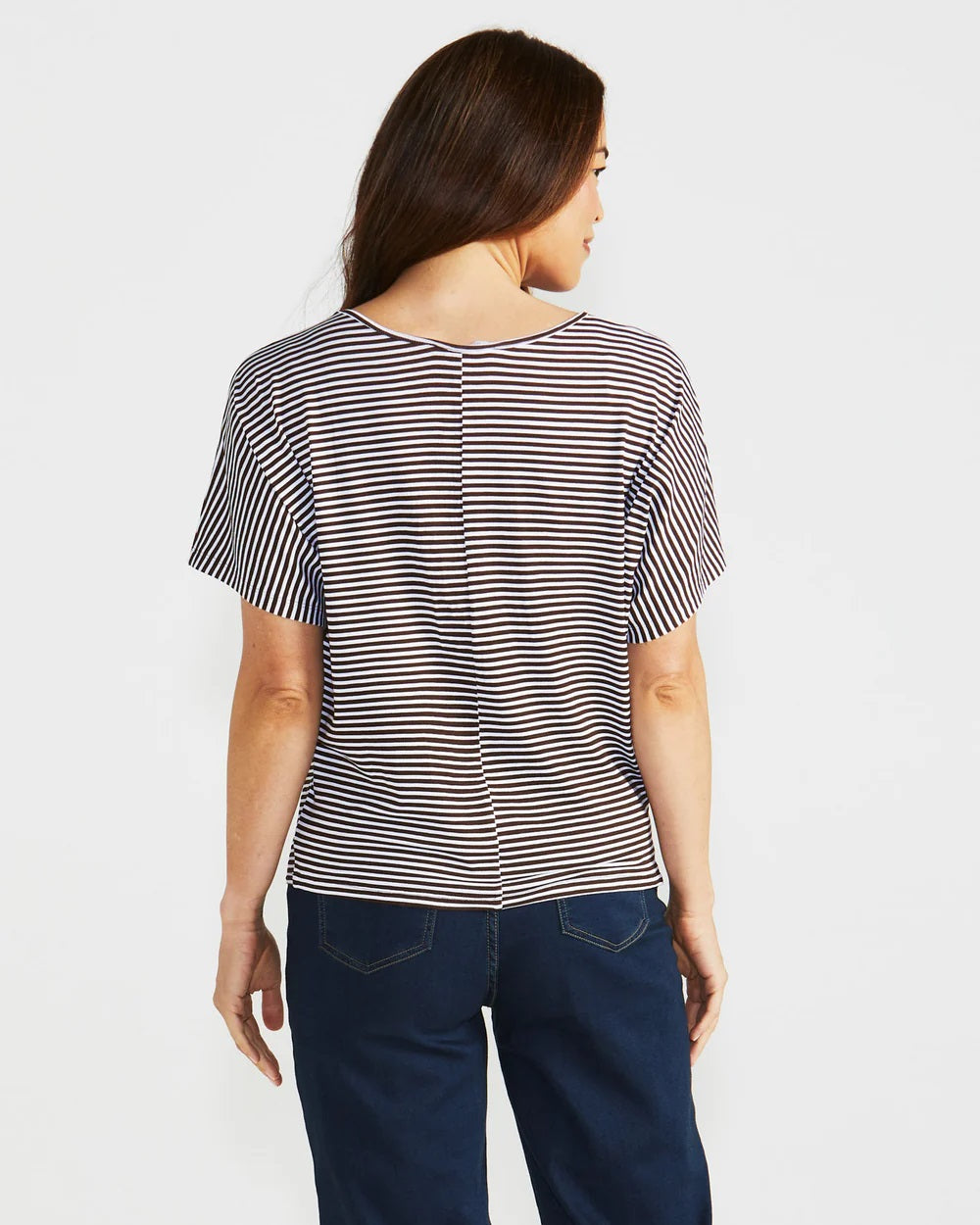 Betty Basics Maui Tee [COLOUR:Nutmeg Stripe SIZE:8]