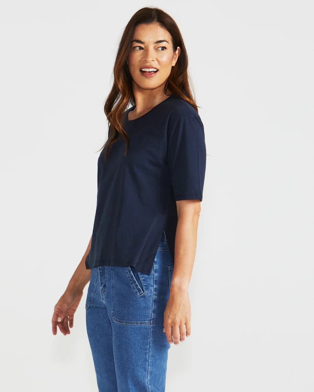 Betty Basics Naomi Tee [COLOUR:Navy SIZE:8]