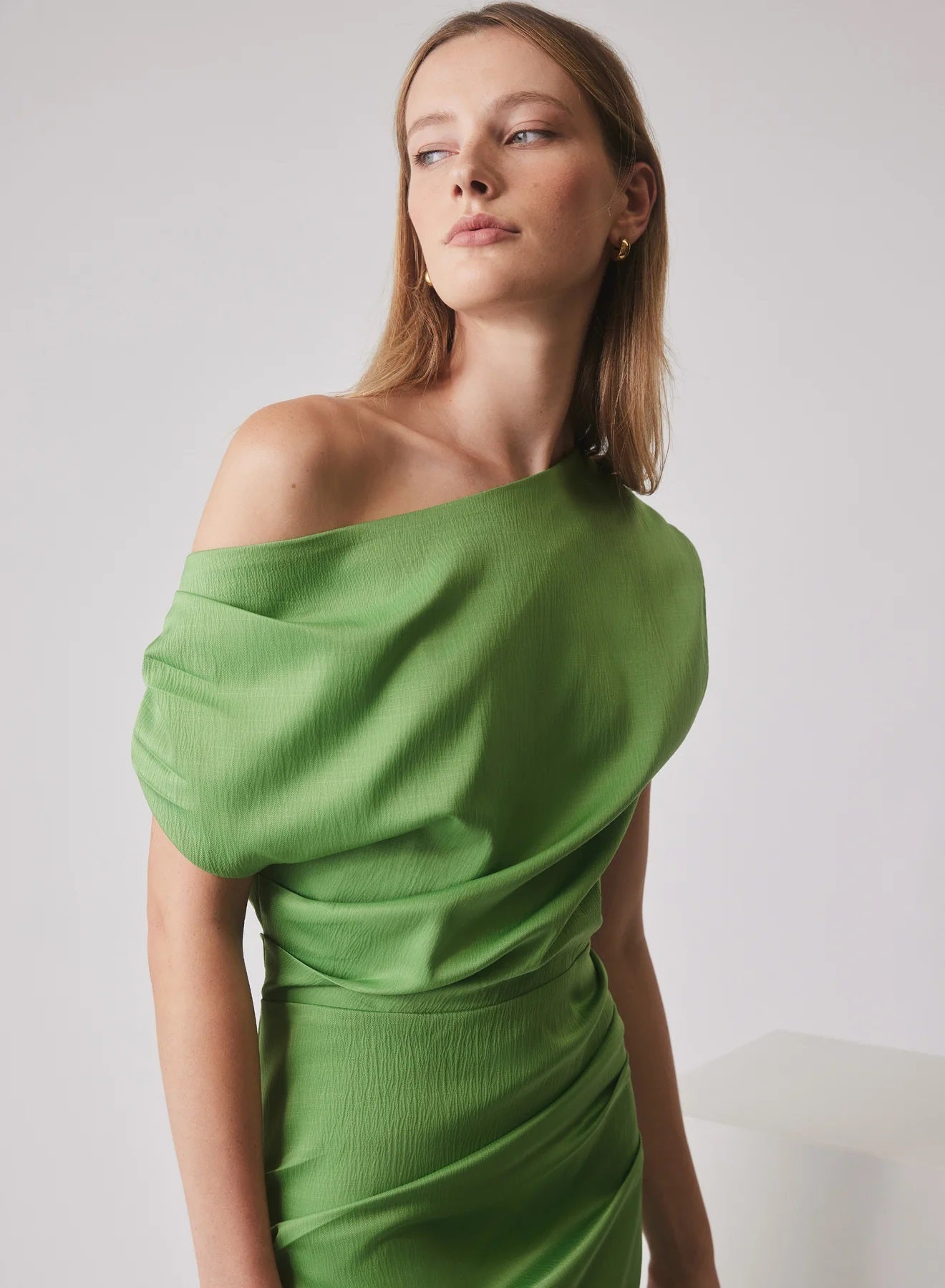 Esmaee Dustin Dress [COLOUR:kiwi green SIZE:XS]