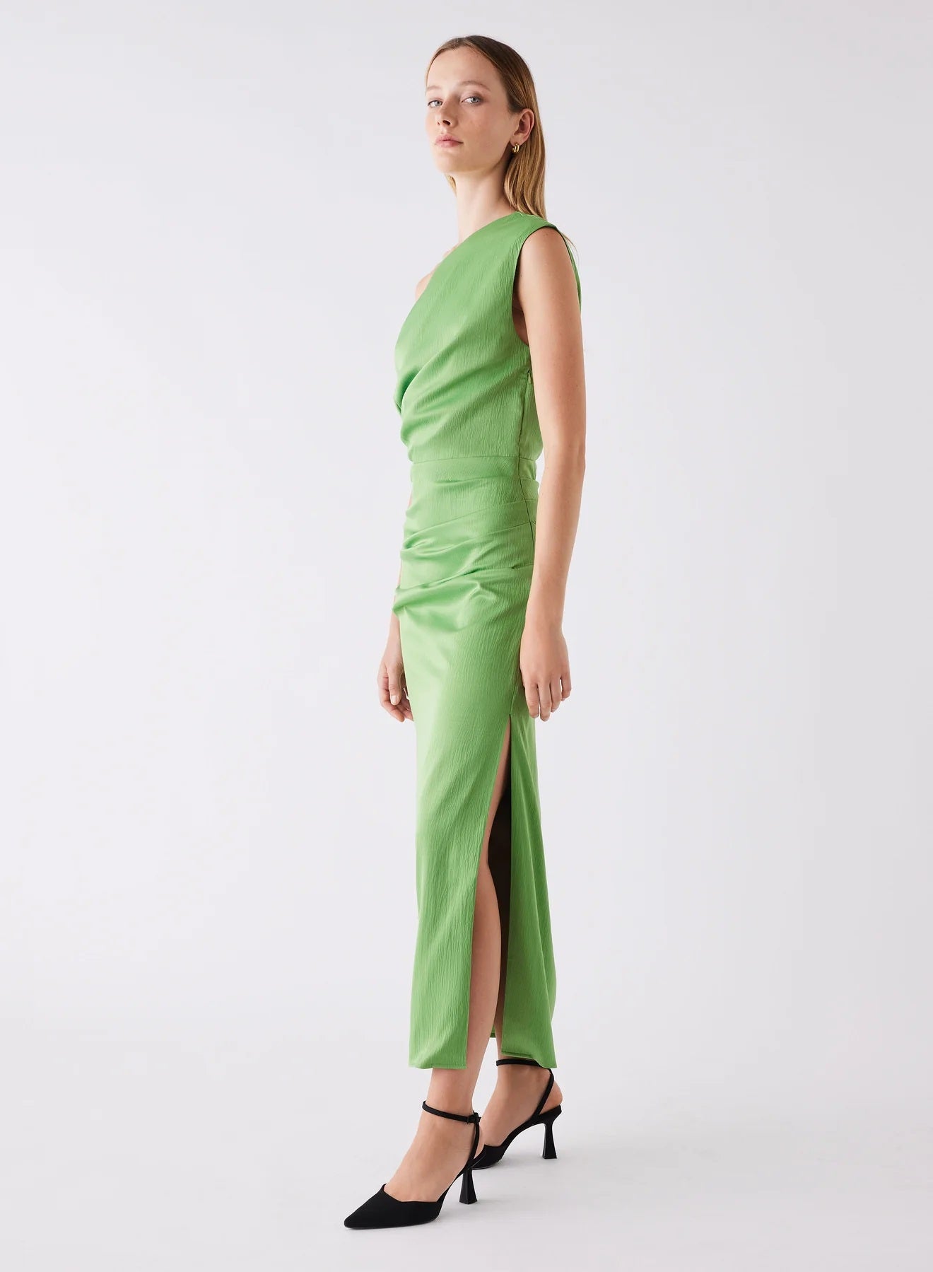 Esmaee Dustin Dress [COLOUR:kiwi green SIZE:XS]