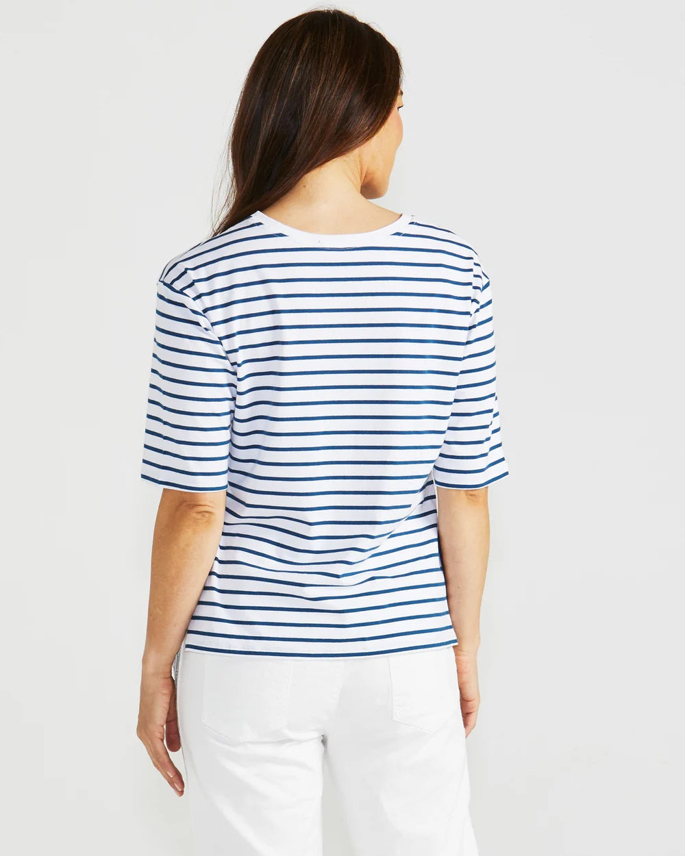 Betty Basics Naomi Tee [COLOUR:Navy stripe SIZE:8]