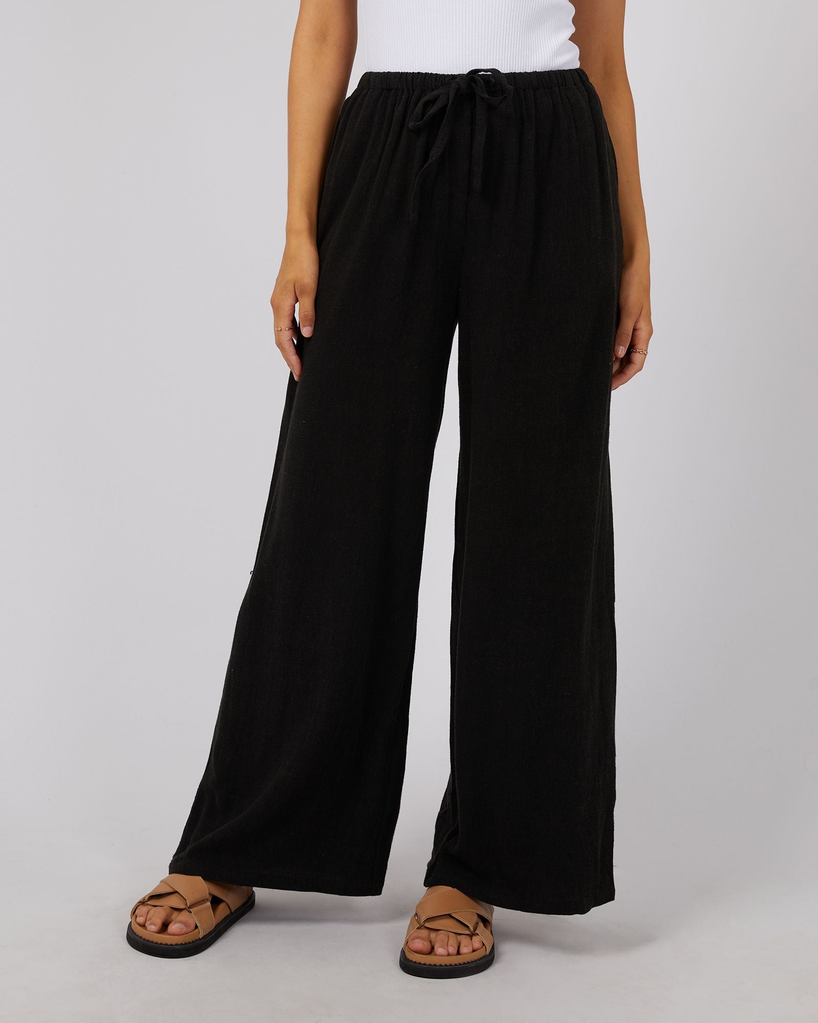 All About Eve Luxe Linen Pant [COLOUR:Black SIZE:6]