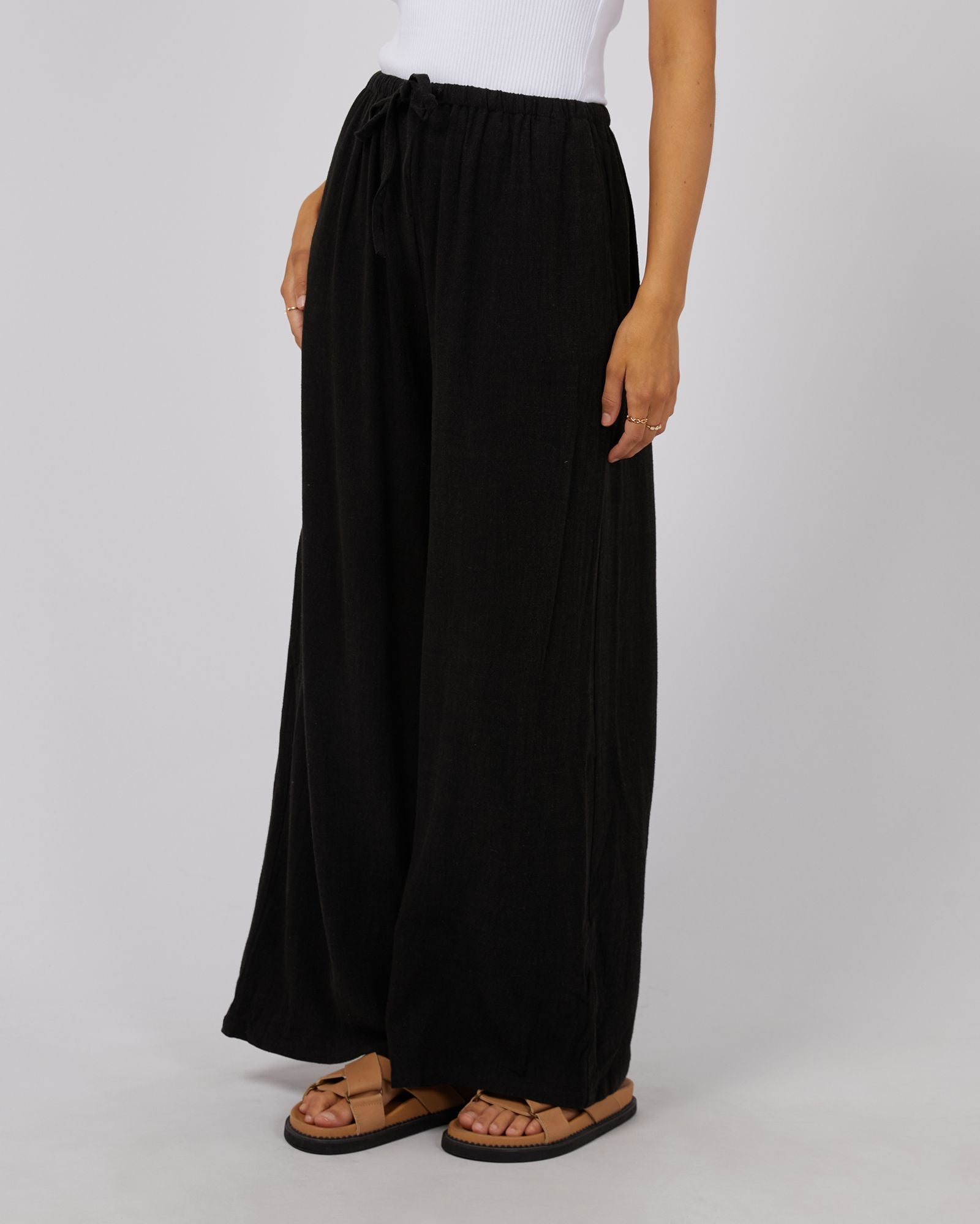 All About Eve Luxe Linen Pant [COLOUR:Black SIZE:6]