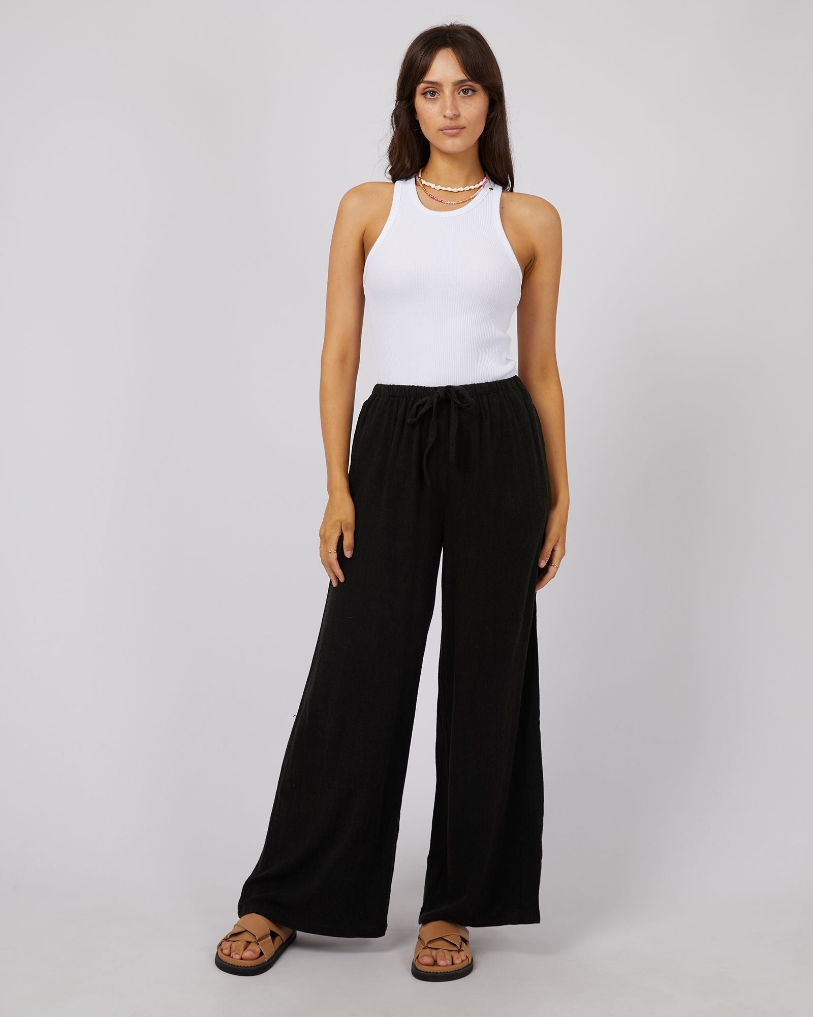 All About Eve Luxe Linen Pant [COLOUR:Black SIZE:6]