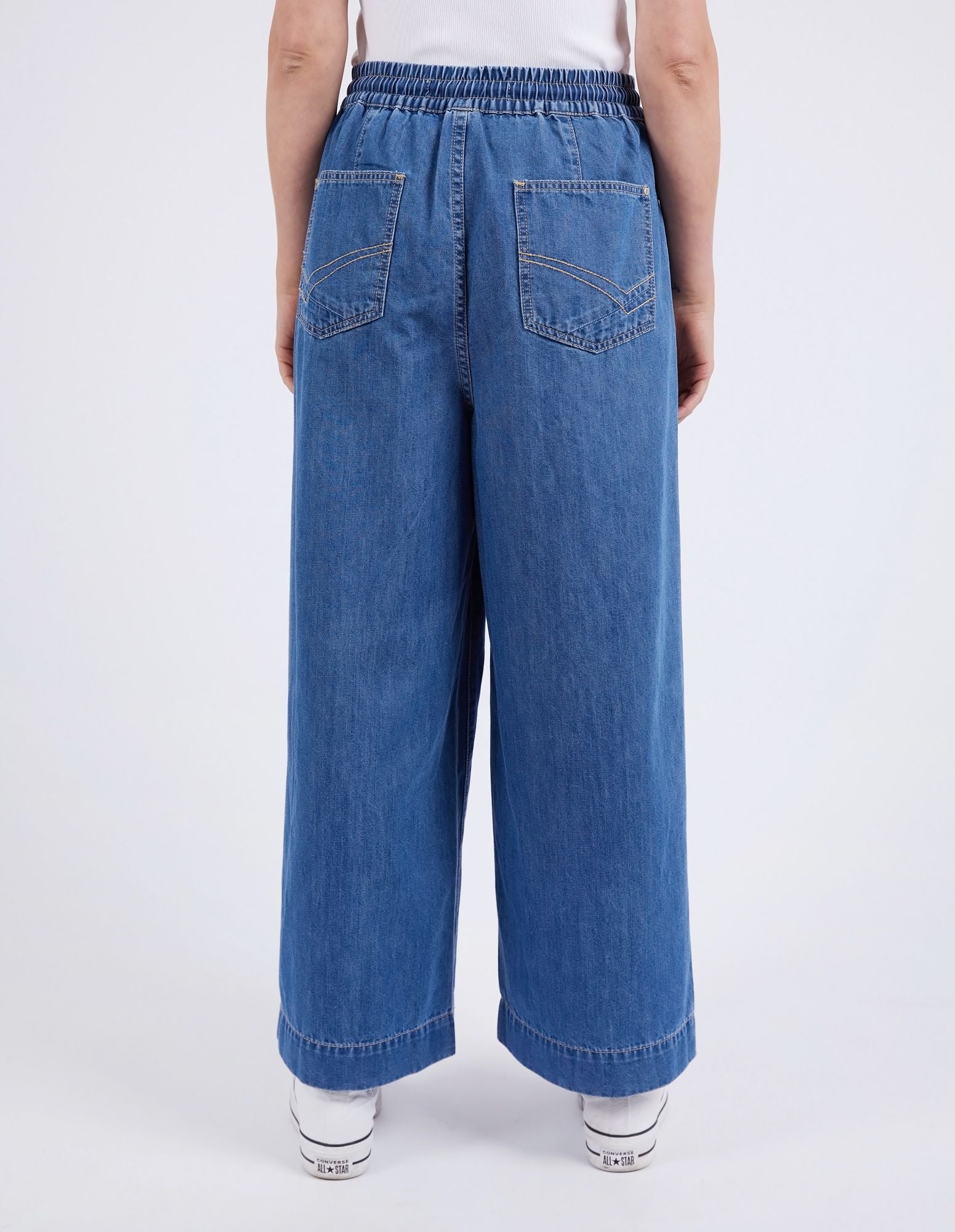 Elm Alora Wide Leg Jean [COLOUR:Blue SIZE:8]