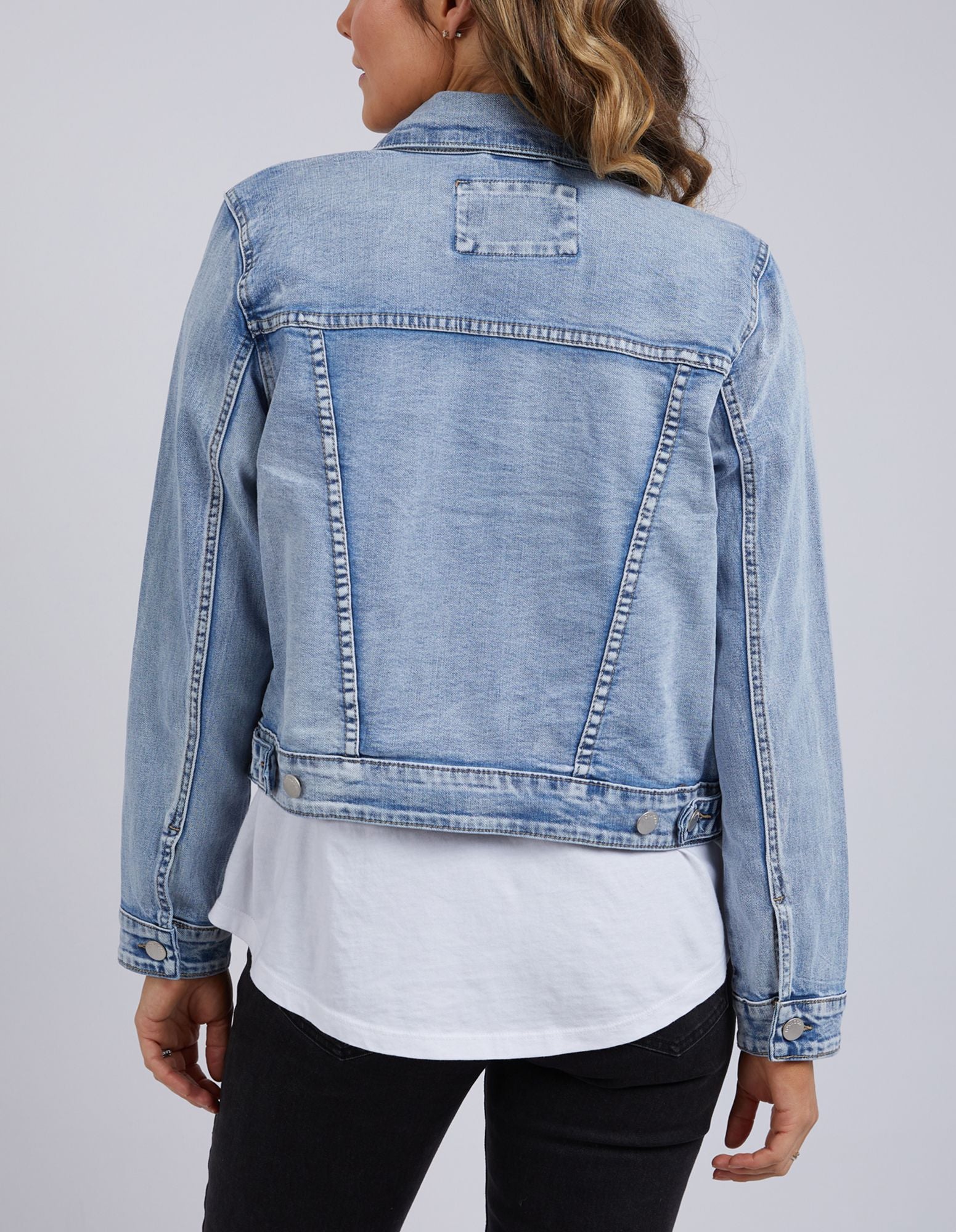 Foxwood Georgia Denim Jacket | Light Blue Wash Jacket | Little Extras Lifestyle Forbes | Women's Jackets and Coats Australia