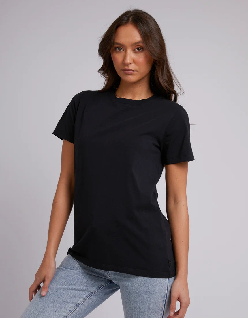 Silent Theory Layering Tee [COLOUR:Black SIZE:6]